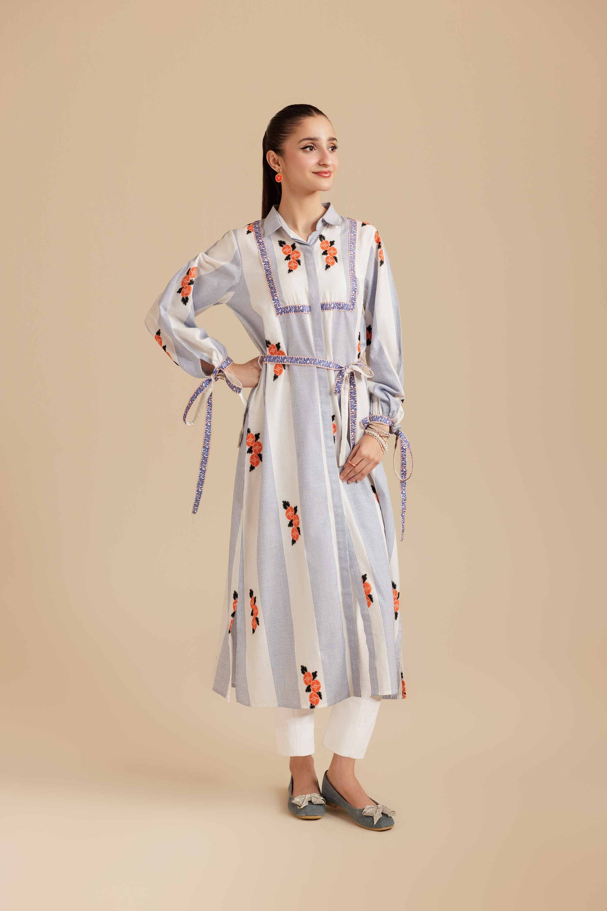 Embroidered Dress - AS25-122 Multi Cotton 1PC Embroidered Nishat Australia