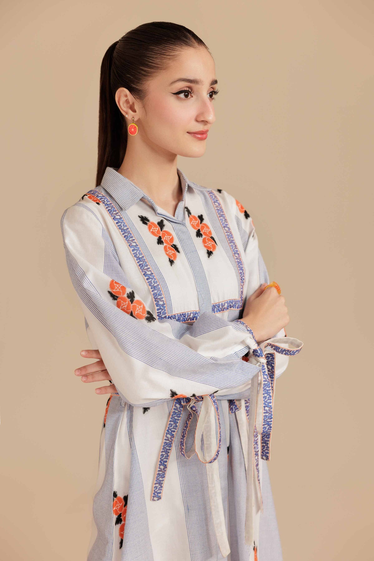 Embroidered Dress - AS25-122 Multi Cotton 1PC Embroidered Nishat Australia