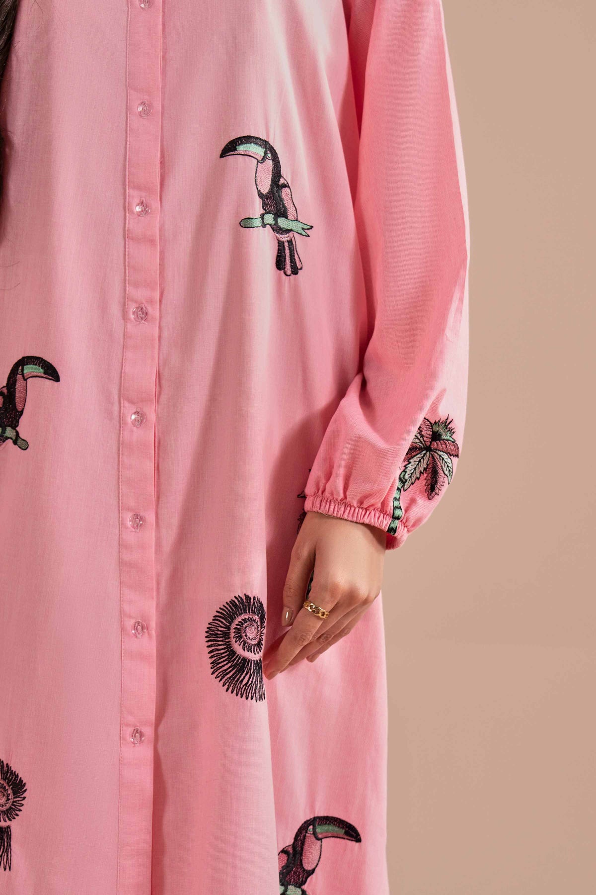 Embroidered Dress - AS26-09 Pink Lawn 1PC Embroidered Nishat Australia