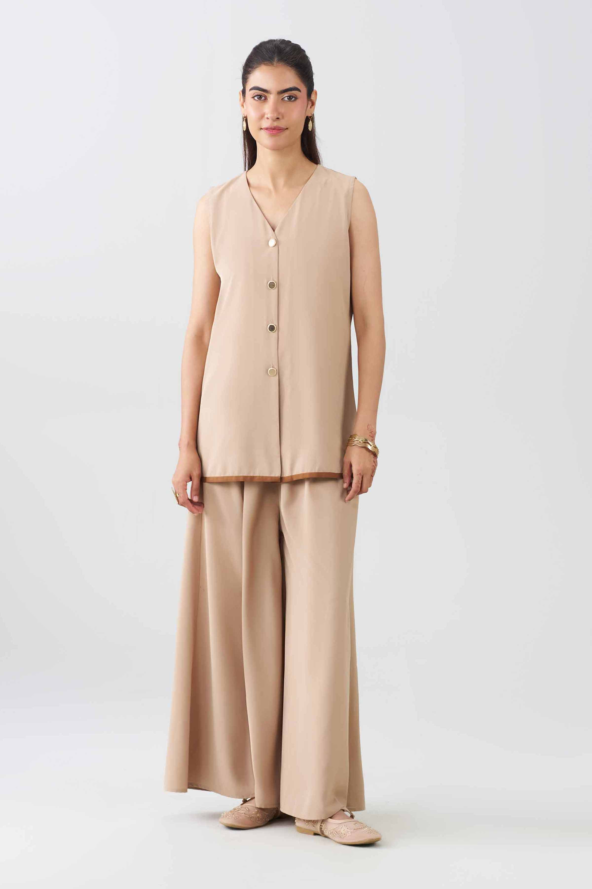 2 Piece - Solid Suit - AS26-57 Beige Stone Wash 2PC Solids Nishat Australia
