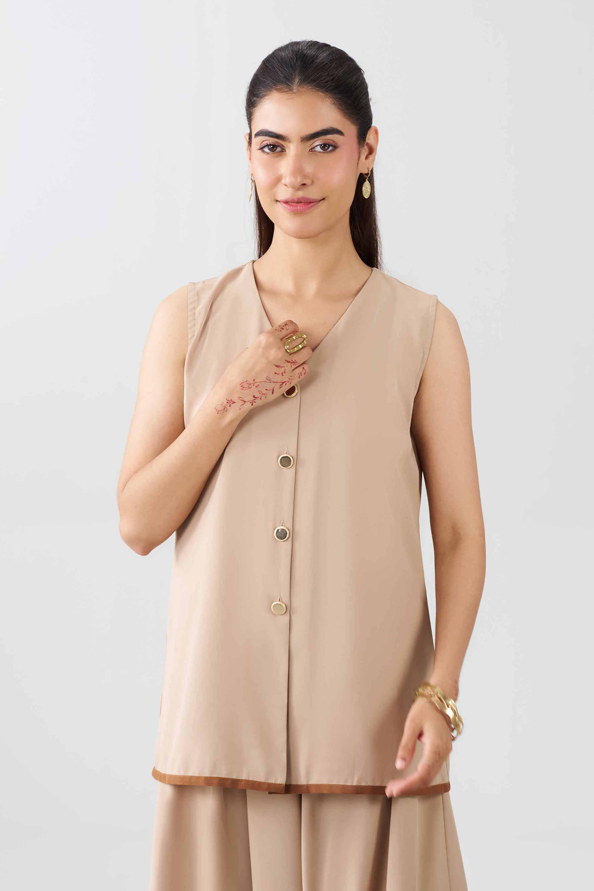 2 Piece - Solid Suit - AS26-57 Beige Stone Wash 2PC Solids Nishat Australia