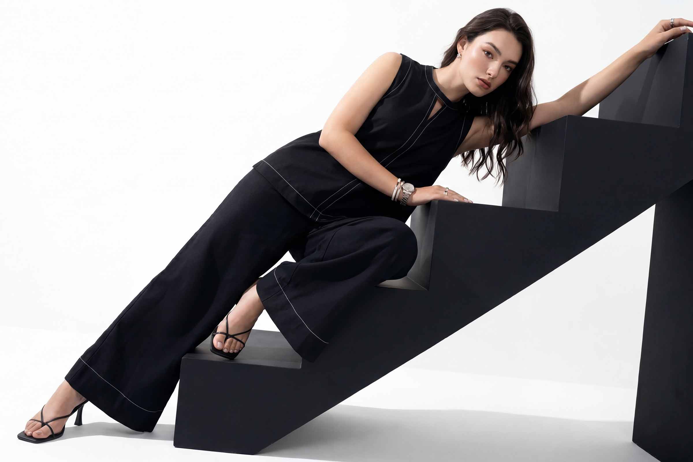 2 Piece - Solid Suit - AS26-79 Black Cambric 2PC Solids Nishat Australia
