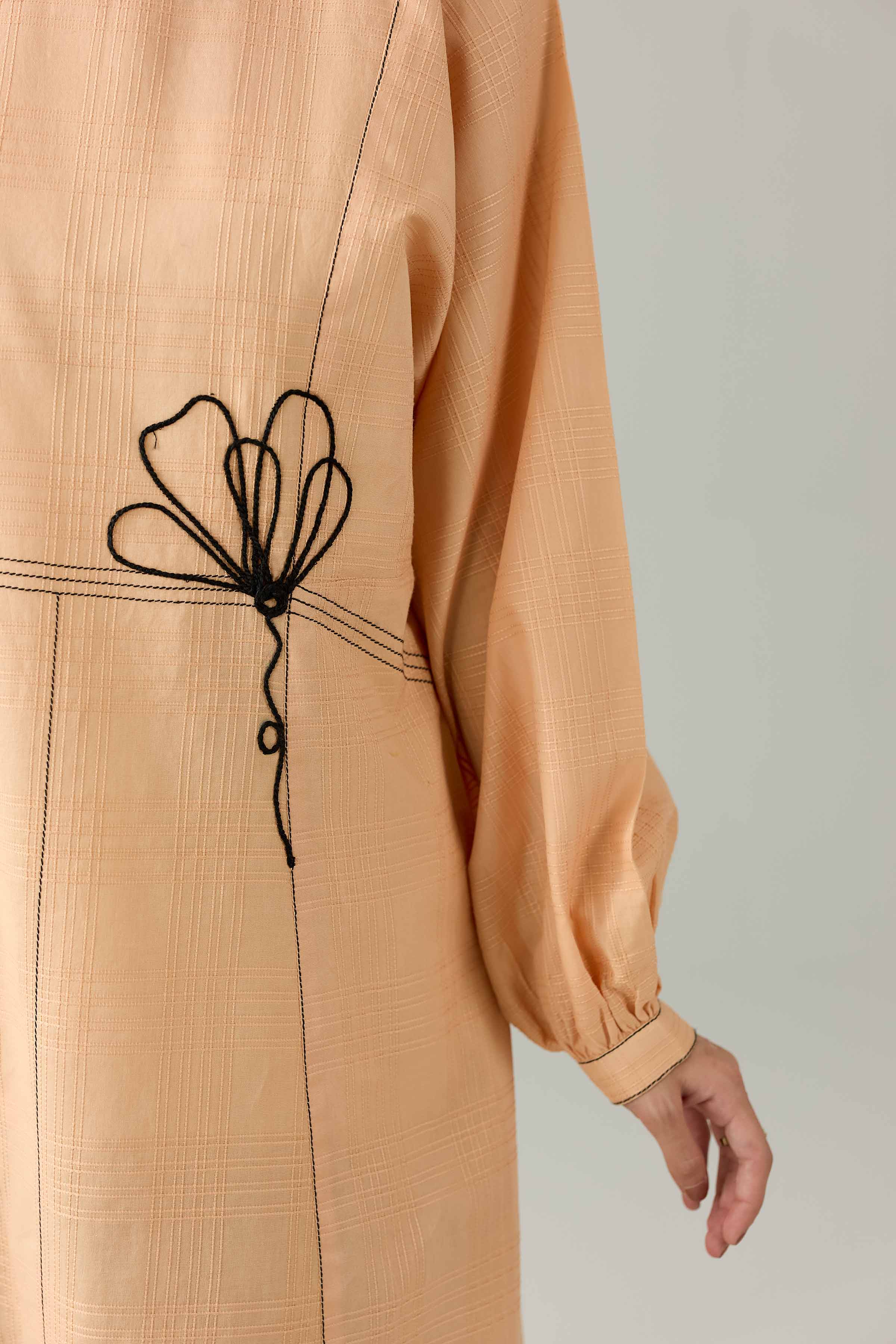 Embroidered Dress - AS26-86 Orange Leno Kara 1PC Embroidered Nishat Australia