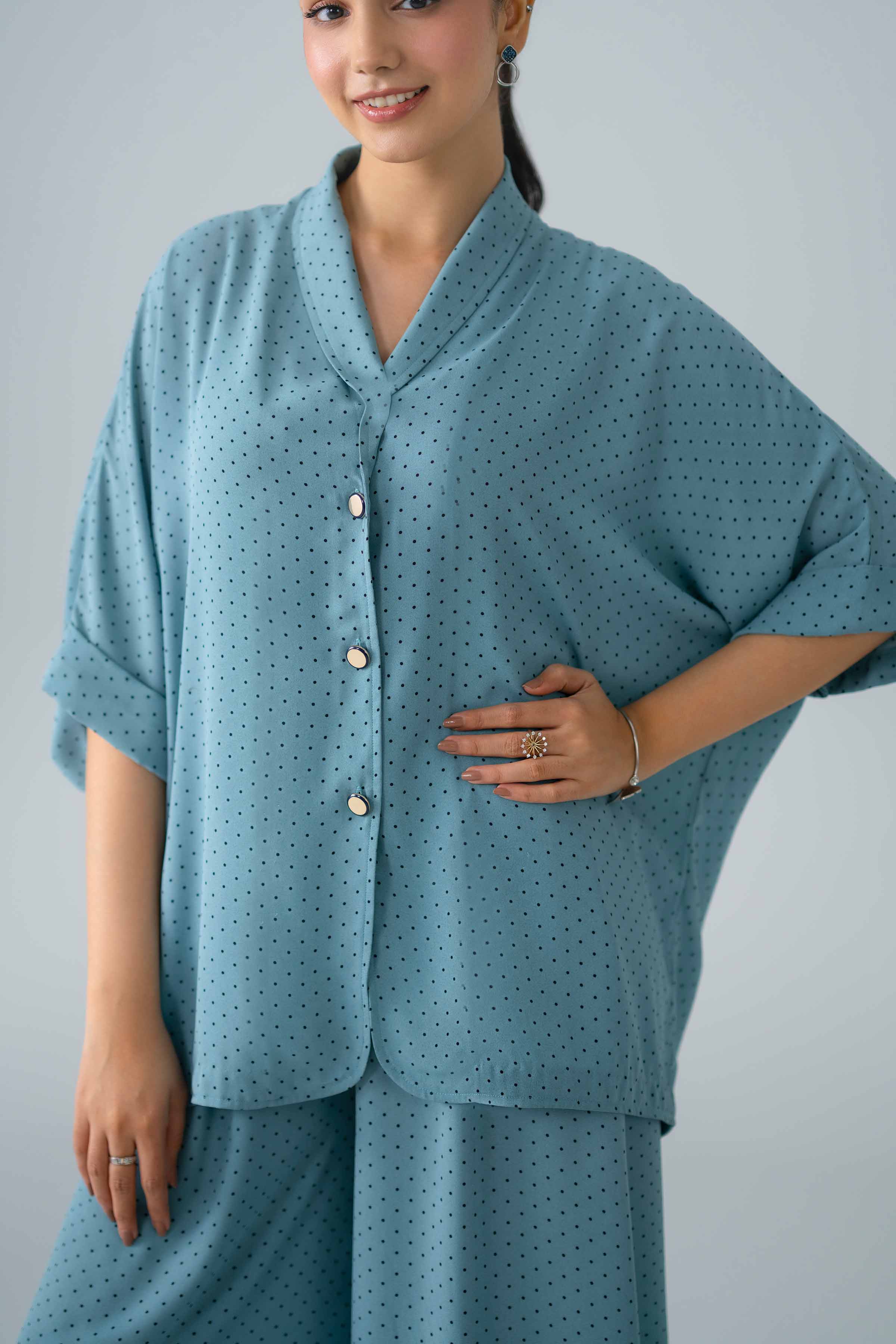 2 Piece - Printed Suit - AS26-88 Blue Georgette 2PC Printed Nishat Australia