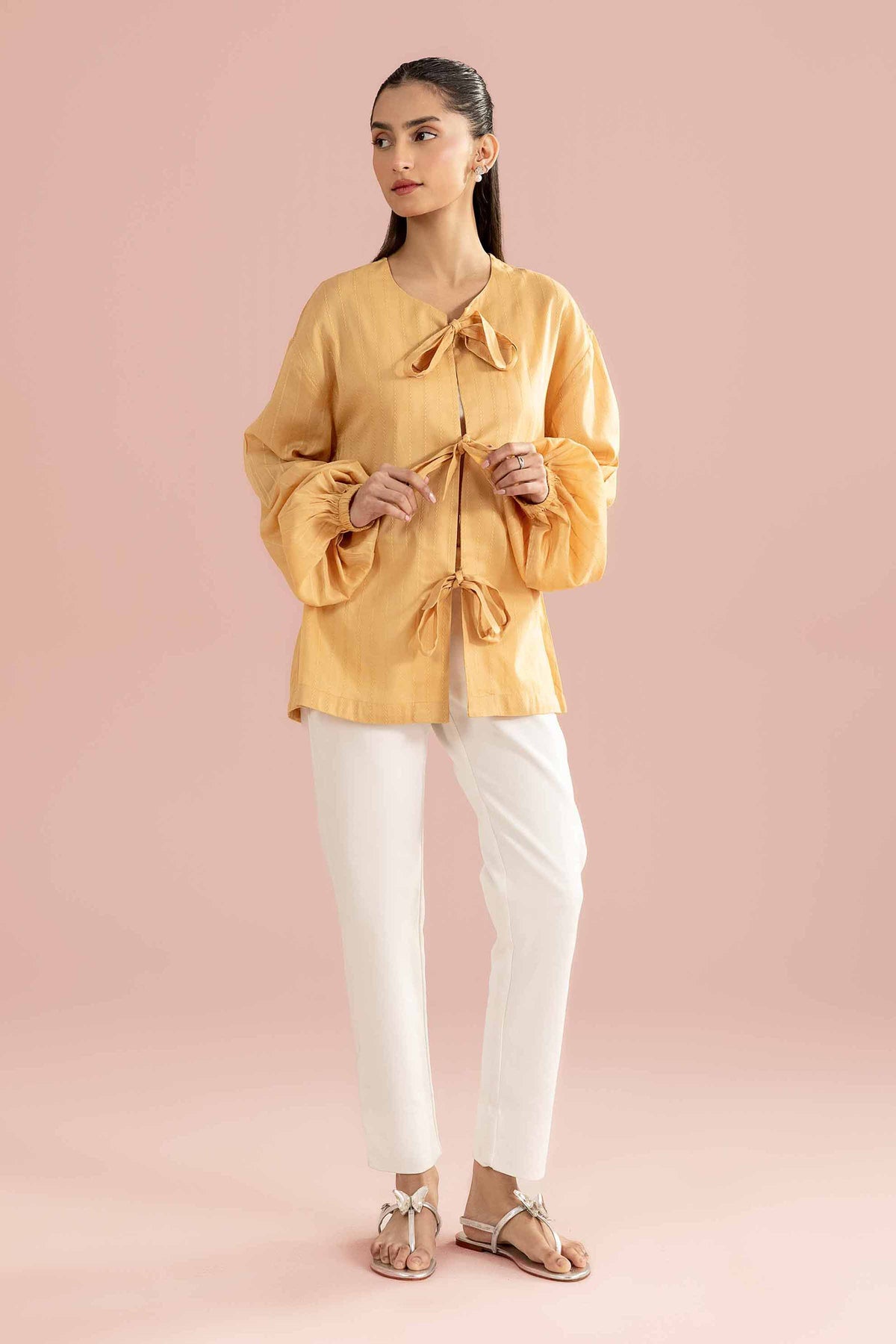Solid Shirt - AS26-89 Beige Leno Kara 1PC Solids Nishat Australia