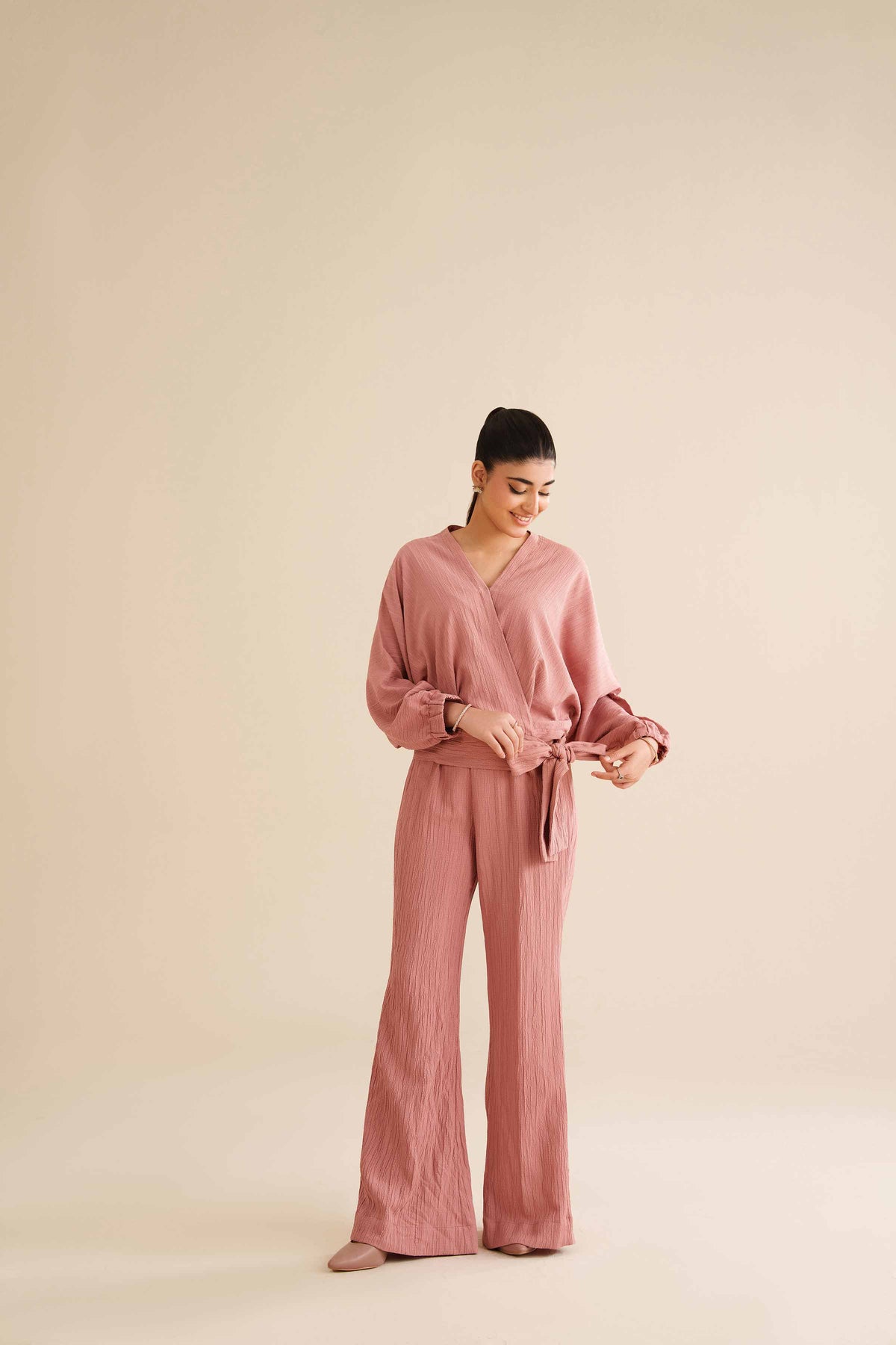 2 Piece - Basic Suit - AW25-29 Pink Chiffon 2PC Solids Nishat Australia