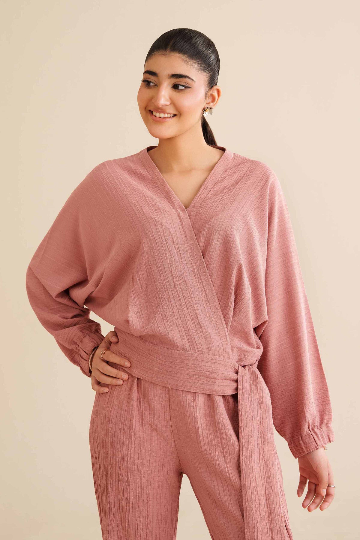 2 Piece - Basic Suit - AW25-29 Pink Chiffon 2PC Solids Nishat Australia