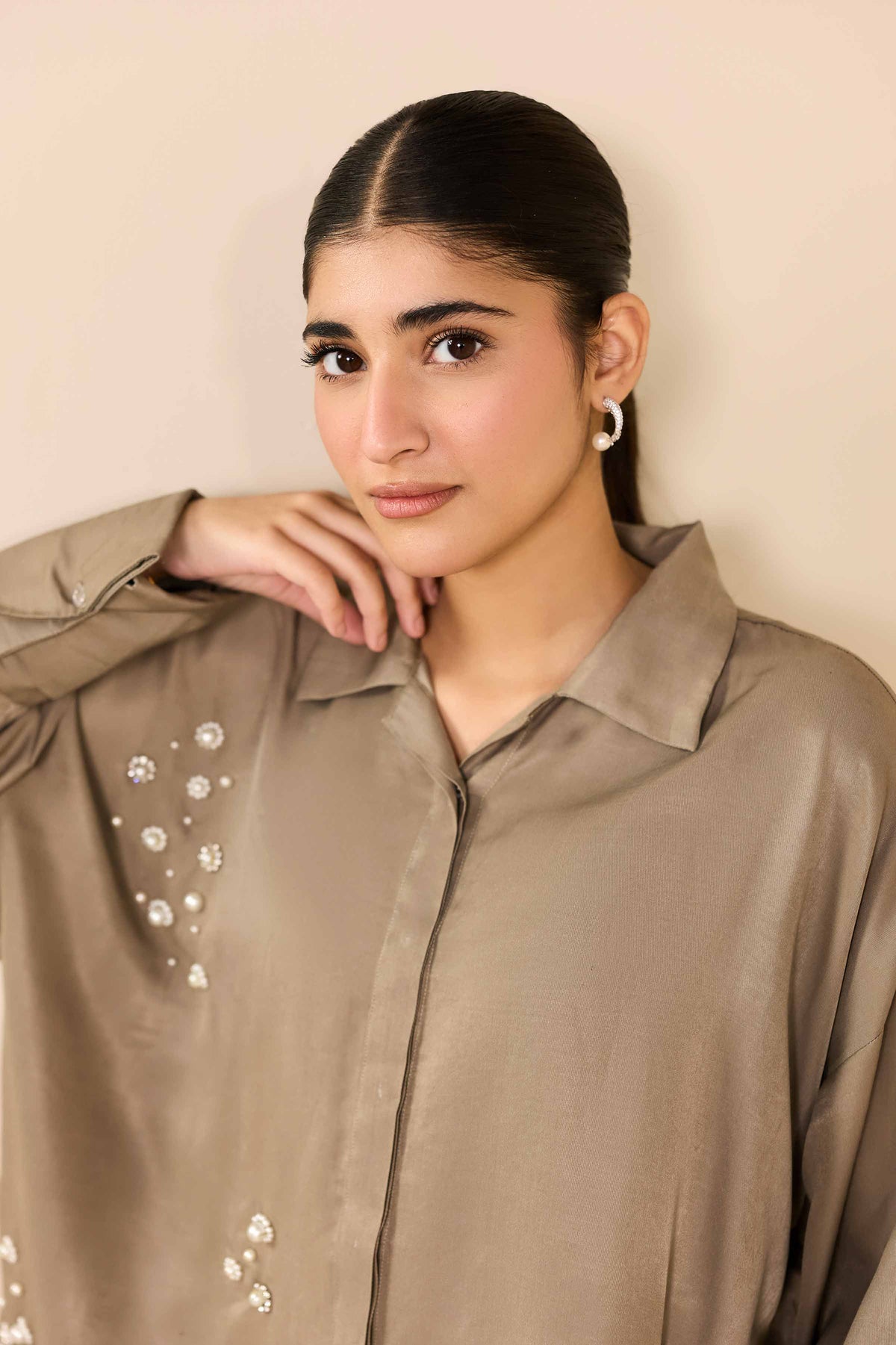 2 Piece - Basic Suit - AW25-46 Grey Mix Fabric 2PC Solids Nishat Australia