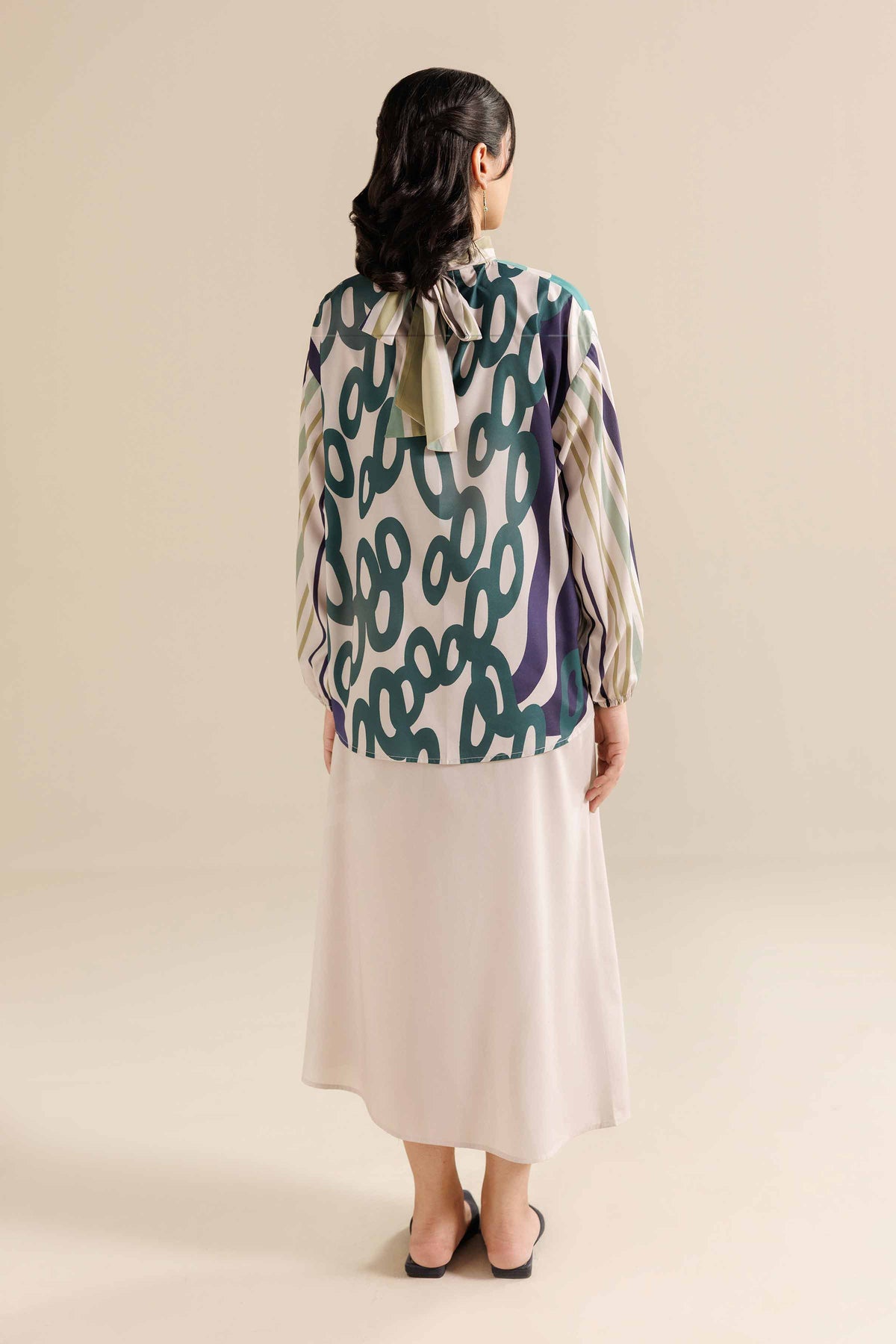 2 Piece - Printed Suit - AW25-53 White Silk 2PC Printed Nishat Australia