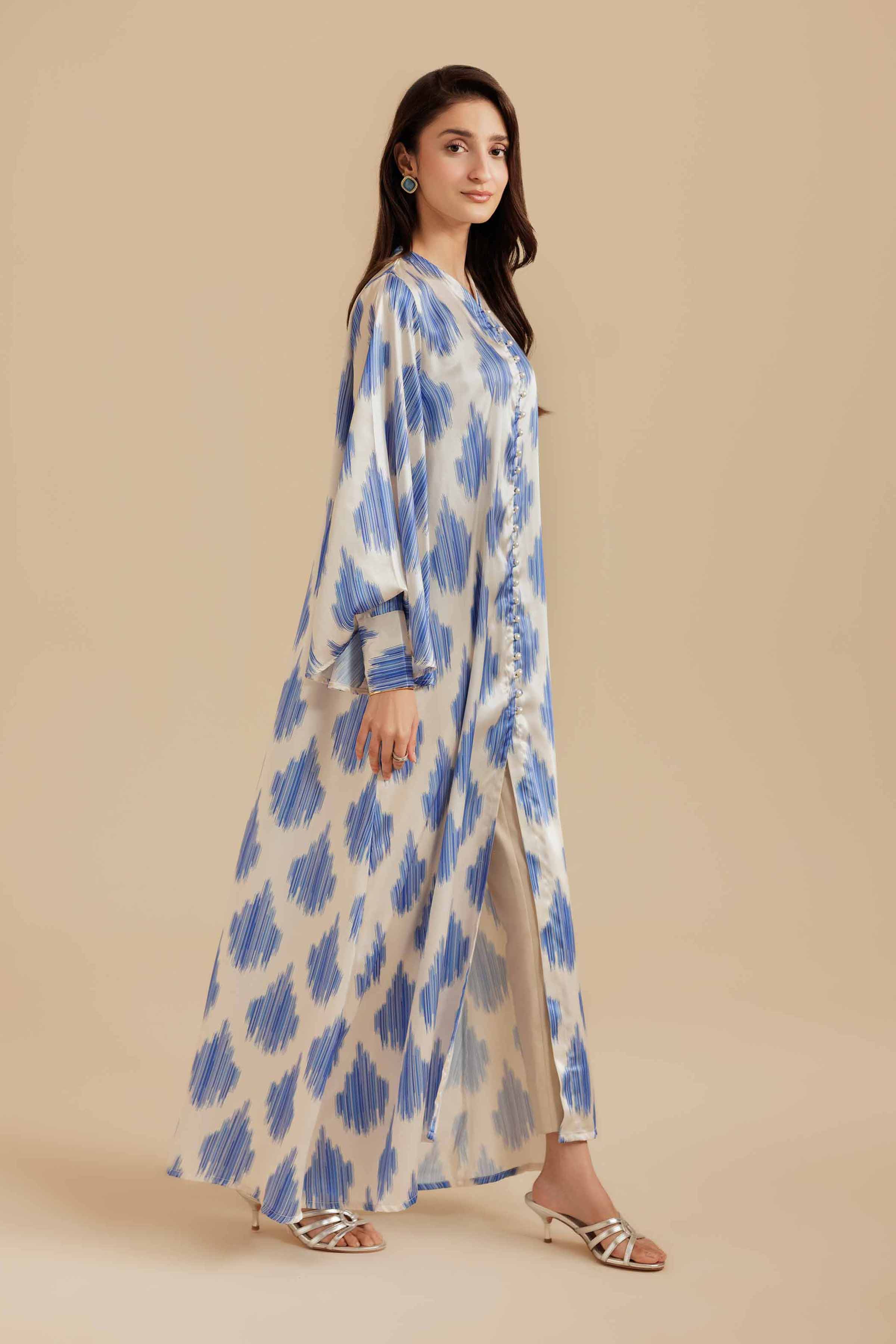 Printed Dress - FS25-46 READY TO WEAR Multi Silk 1PC Printed