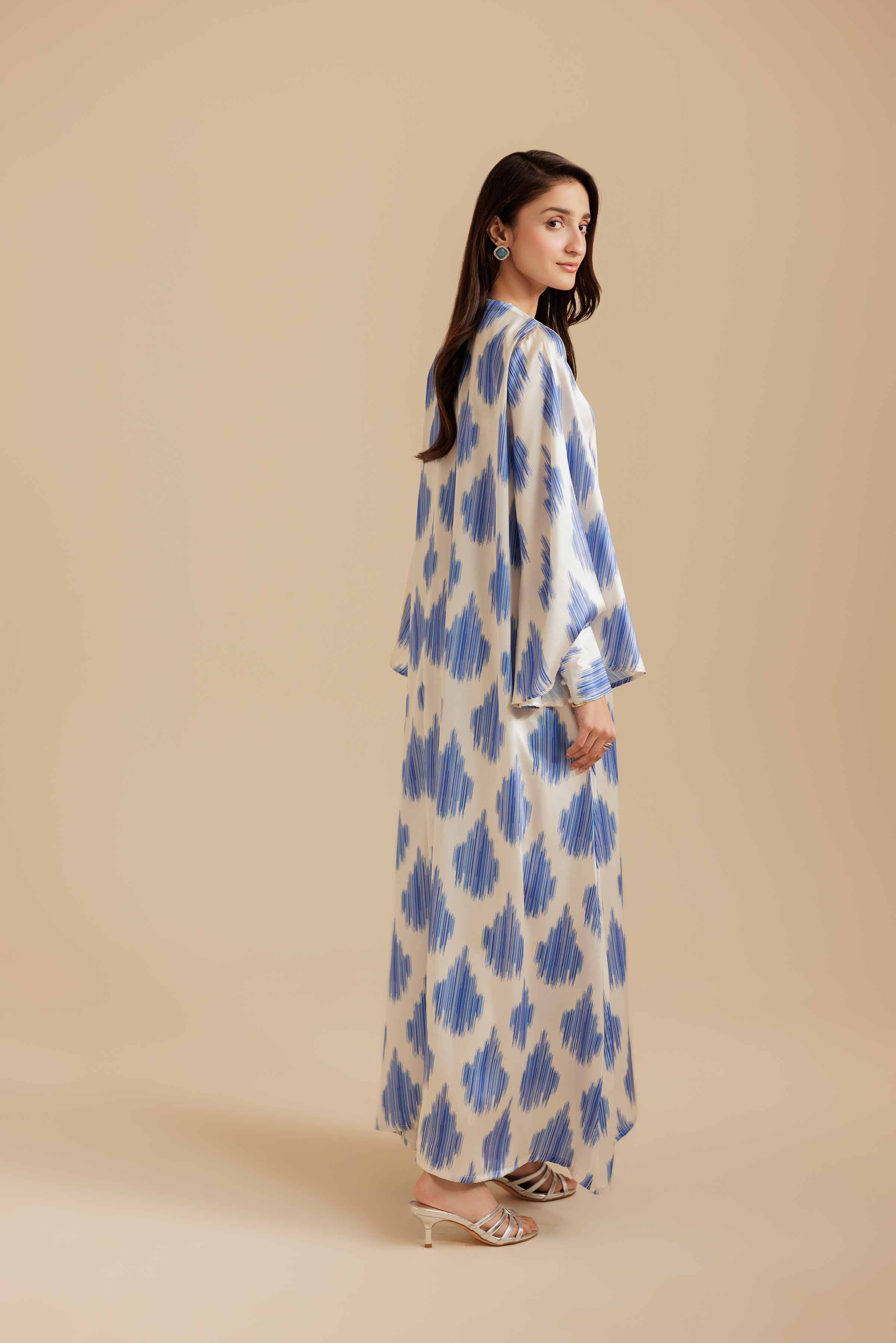 Printed Dress - FS25-46 READY TO WEAR Multi Silk 1PC Printed