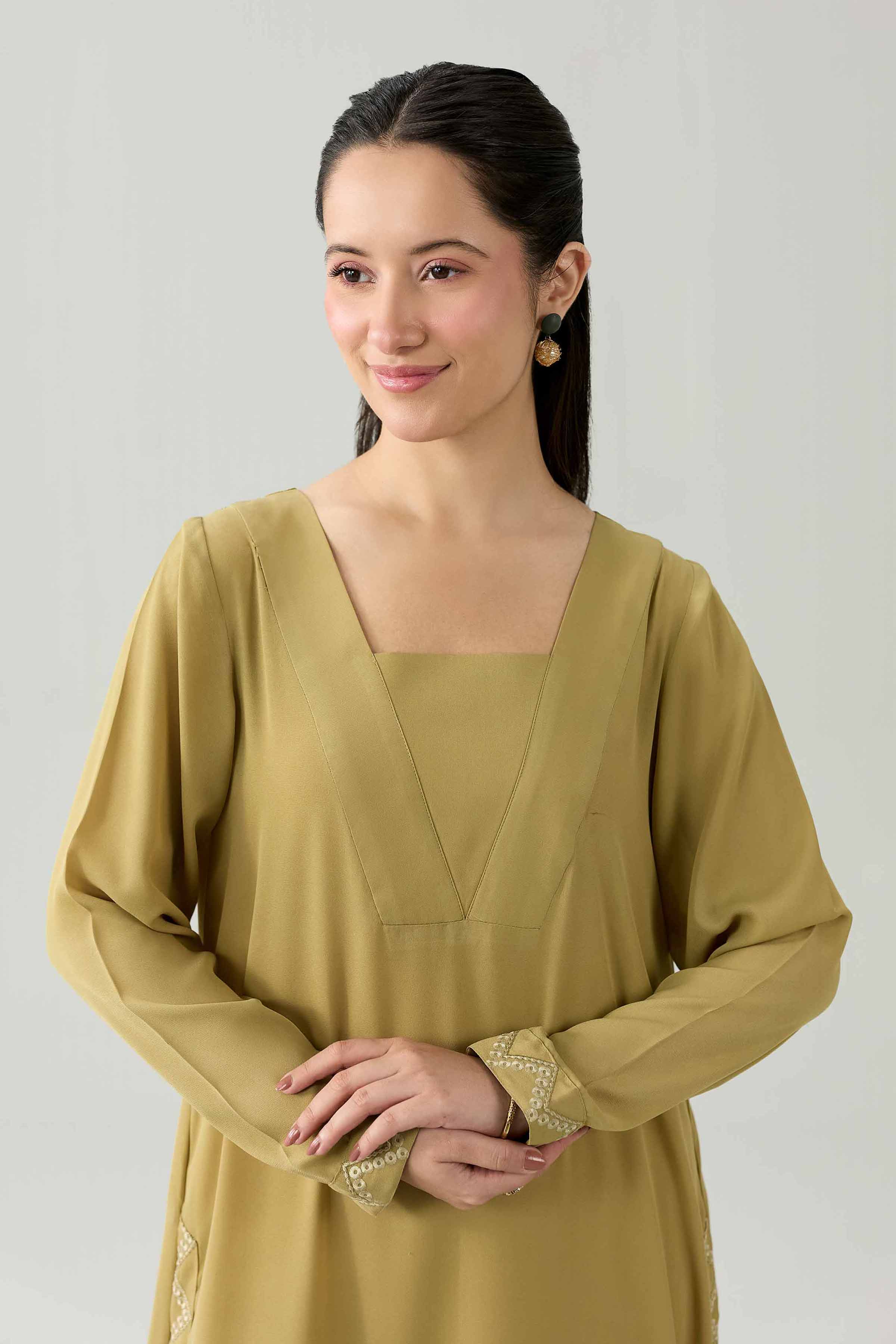 Embroidered Dress - FS26-11 Green Viscose 1PC Embroidered Nishat Australia