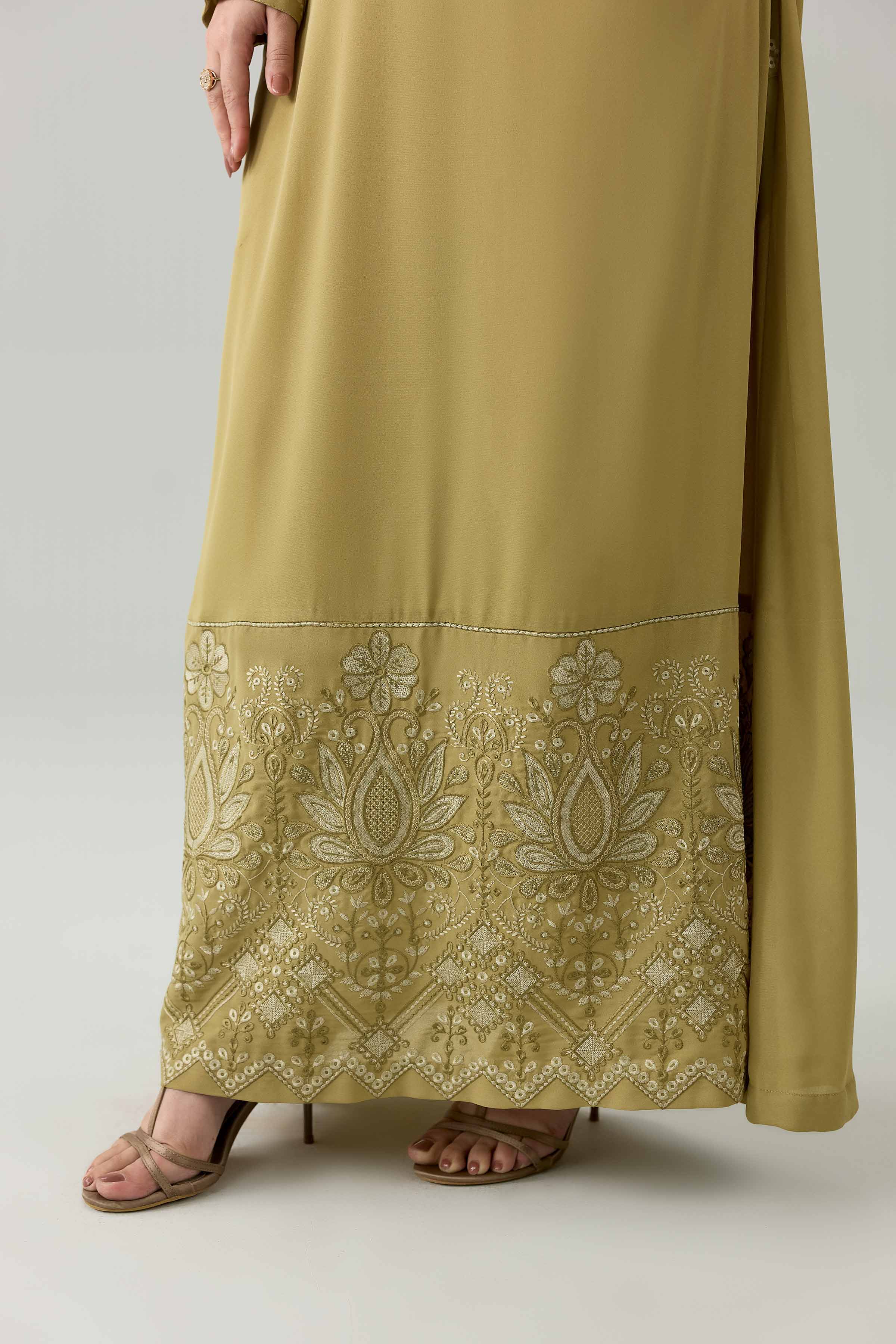 Embroidered Dress - FS26-11 Green Viscose 1PC Embroidered Nishat Australia