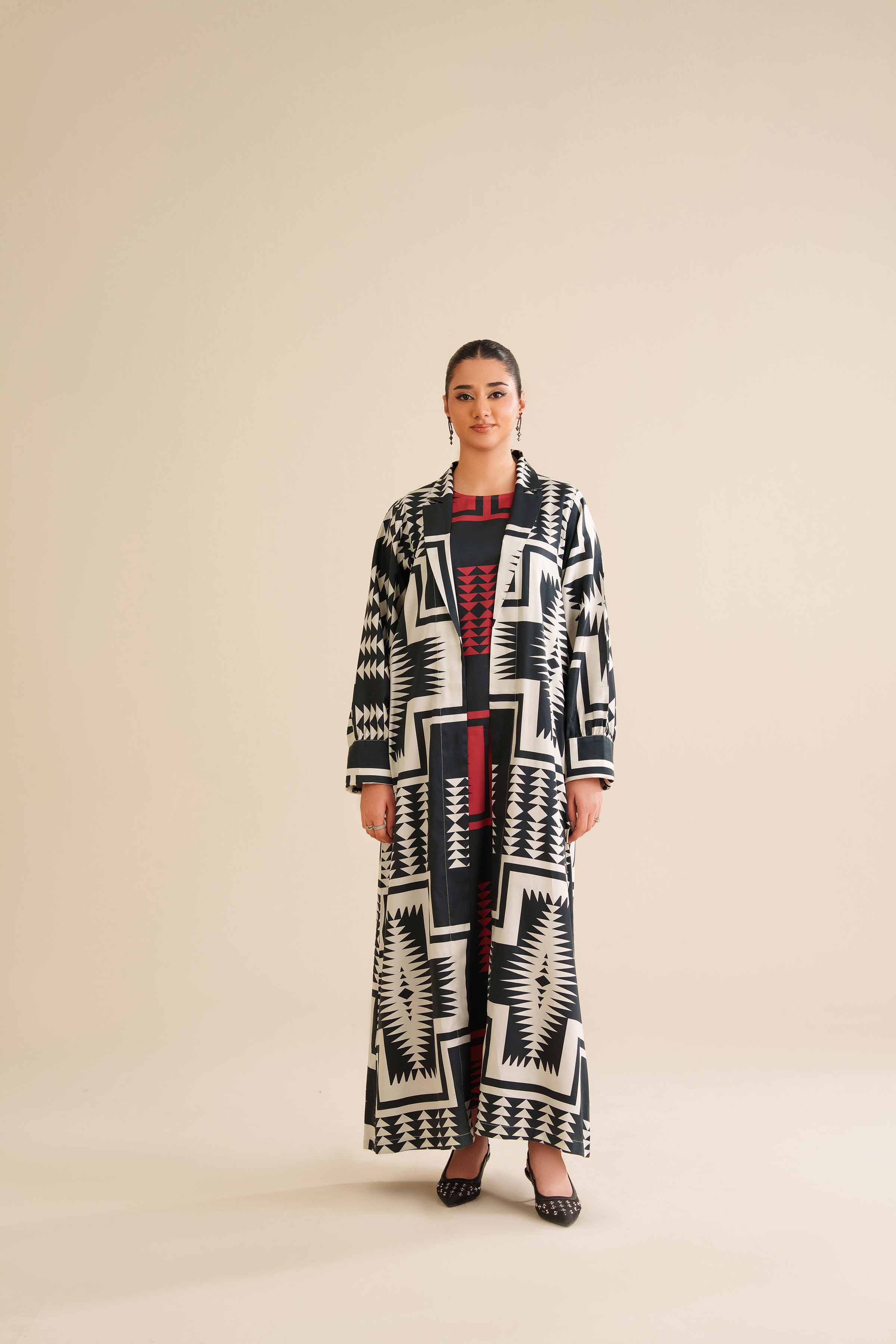 2 Piece - Printed Suit - FW25-22 READY TO WEAR Multi Sateen 2PC Printed