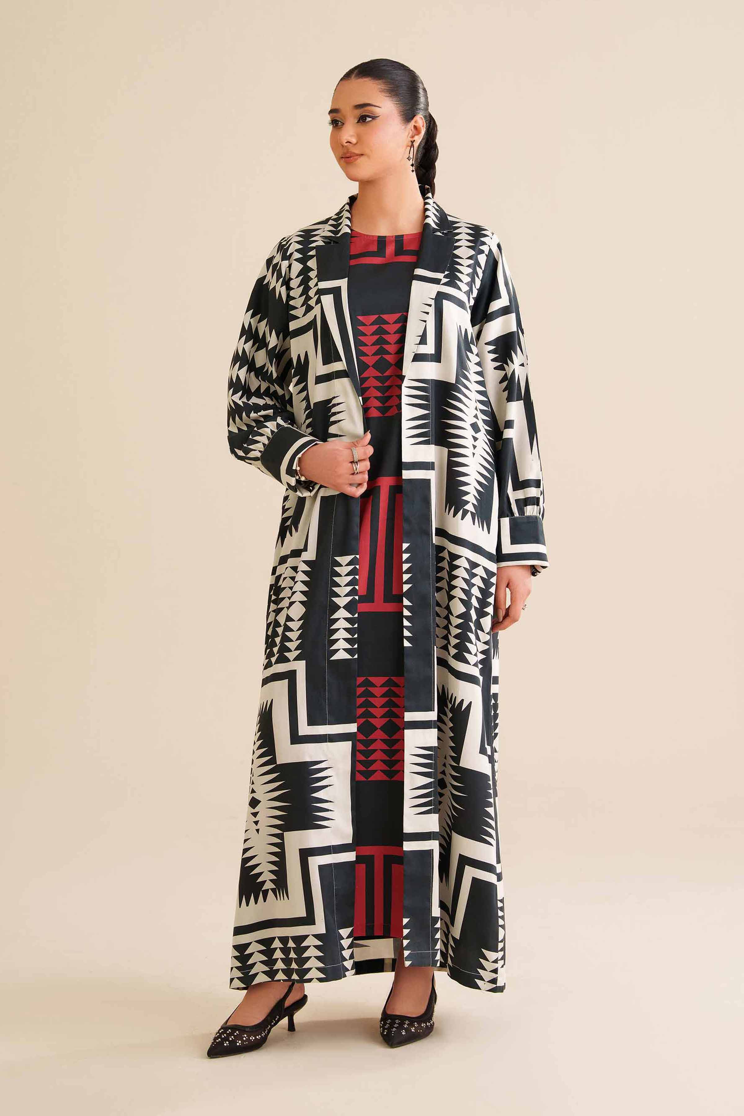 2 Piece - Printed Suit - FW25-22 READY TO WEAR Multi Sateen 2PC Printed