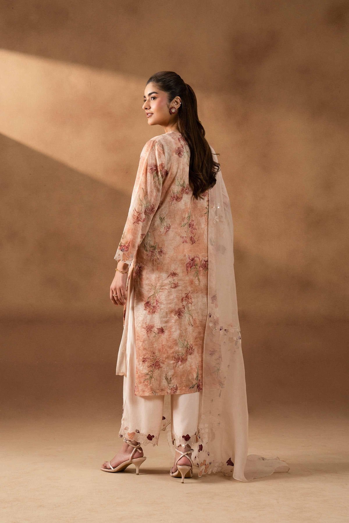 RAWAYAT - KBS26-05 Beige Silk 3 Pieces Embroidered Nishat Australia
