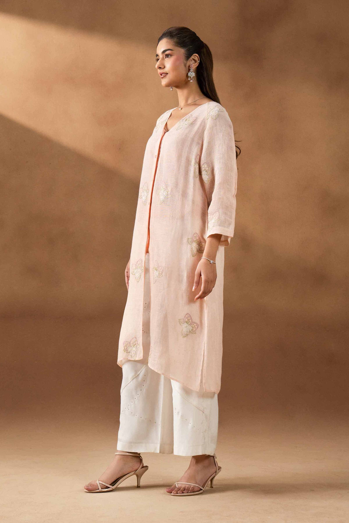 DEEVA - KBS26-121 Pink Linen  1 Piece Embroidered Nishat Australia