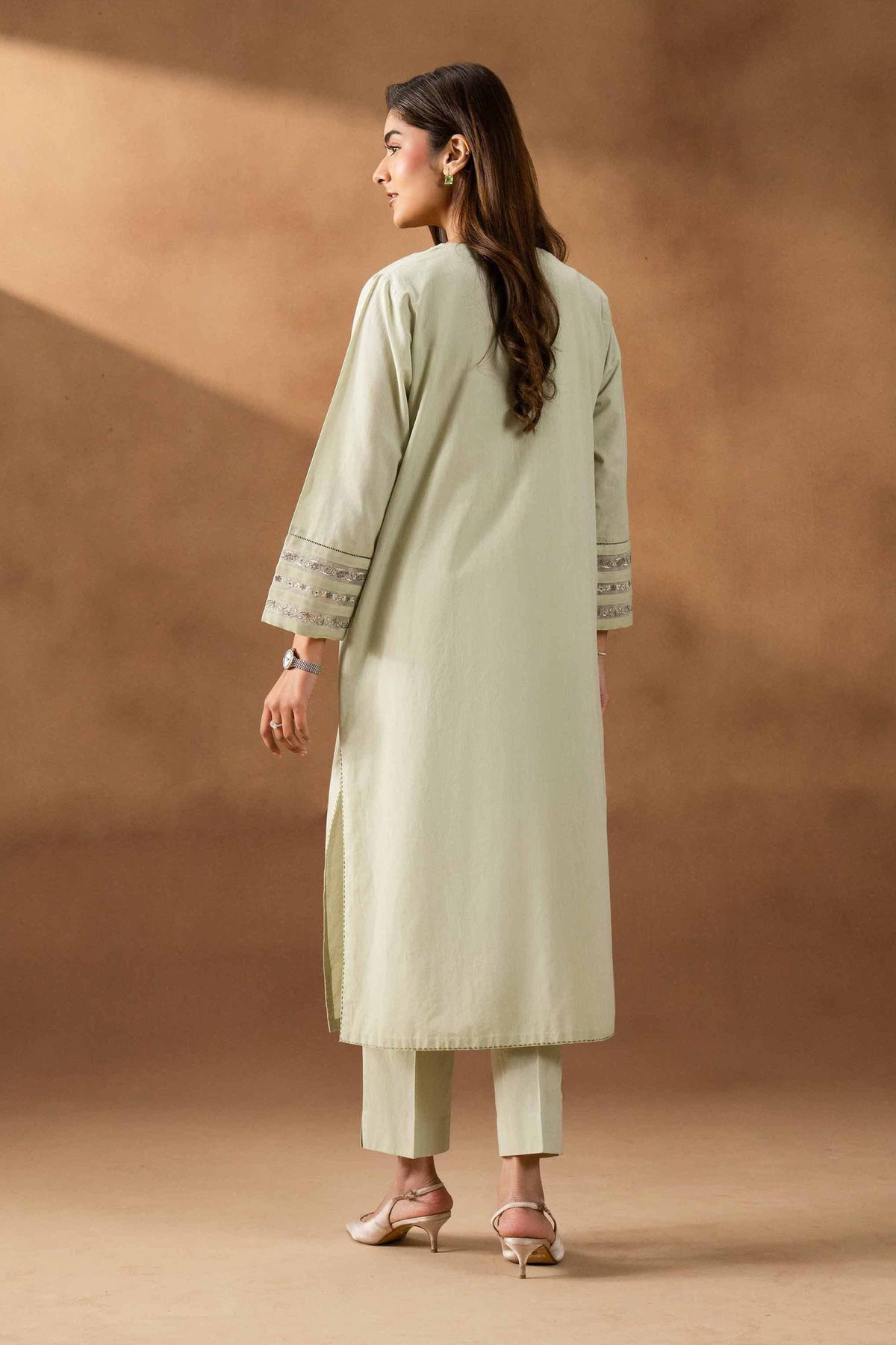 RAWAYAT - KBS26-15 Green Yarn Dyed 2 Pieces Embroidered Nishat Australia