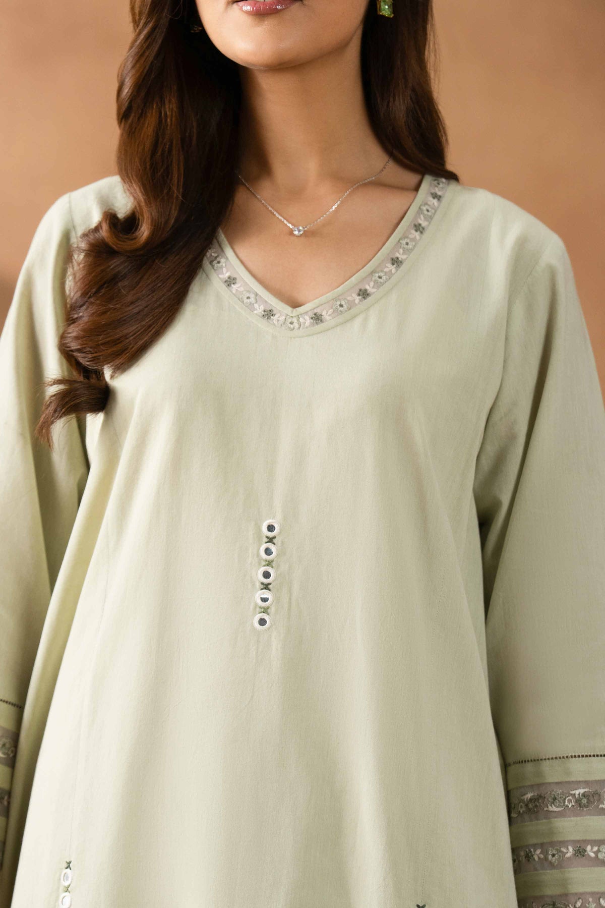 RAWAYAT - KBS26-15 Green Yarn Dyed 2 Pieces Embroidered Nishat Australia