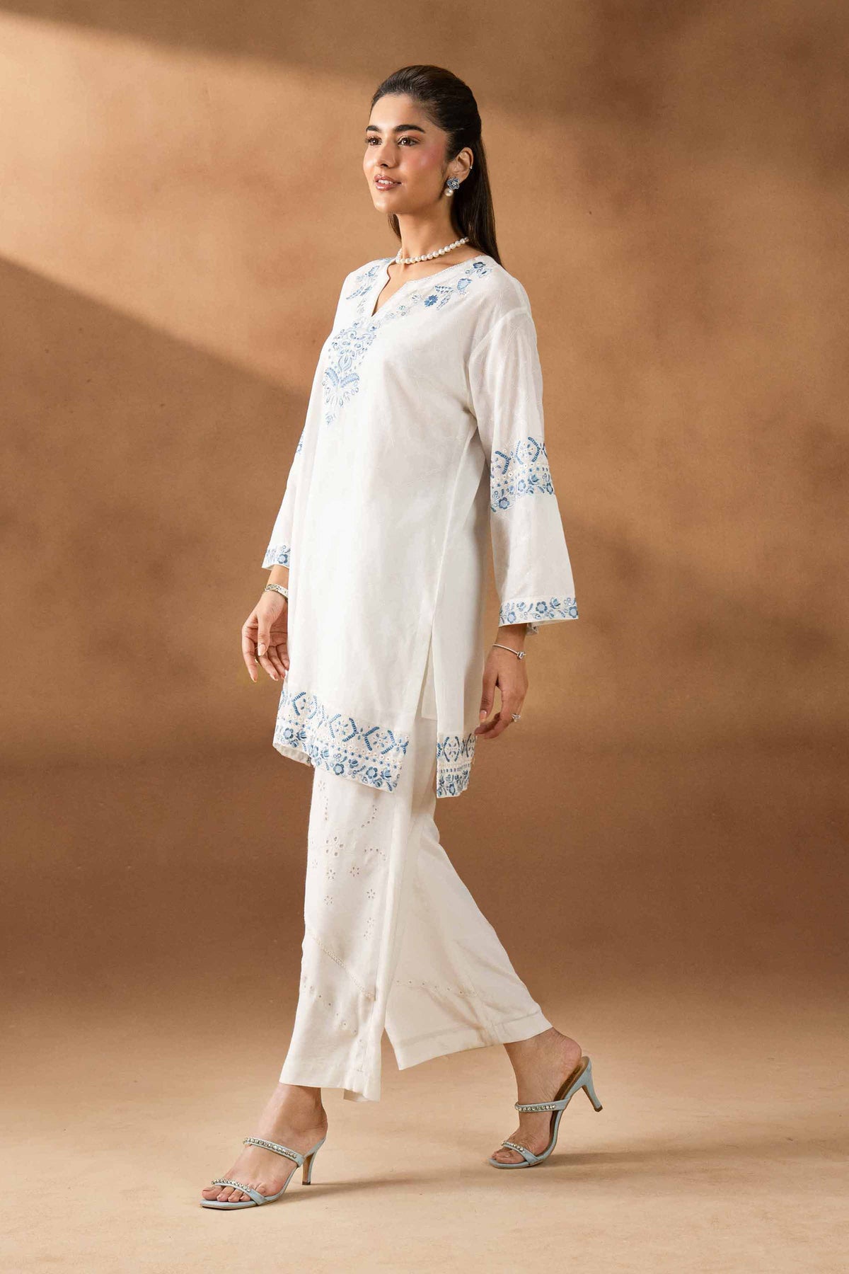 DEEVA - KBS26-37 Off White Cotton 1 Piece Embroidered Nishat Australia