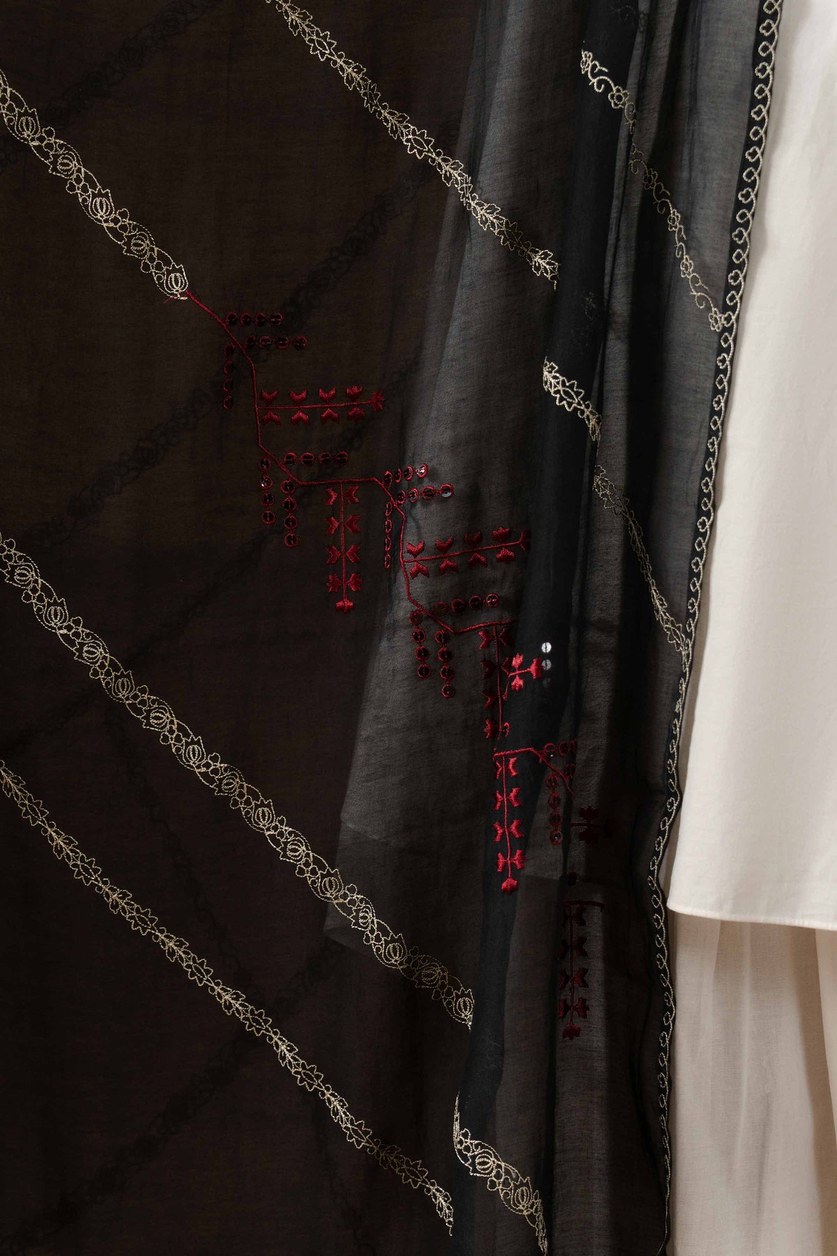 ZAR - KBS26-50 Black Swiss 1 Piece Embroidered  Nishat Australia