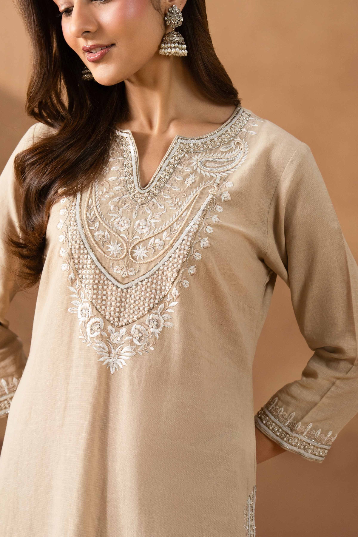 ALLURE - KBS26-79 Brown Cotton 2 Pieces Embroidered Nishat Australia