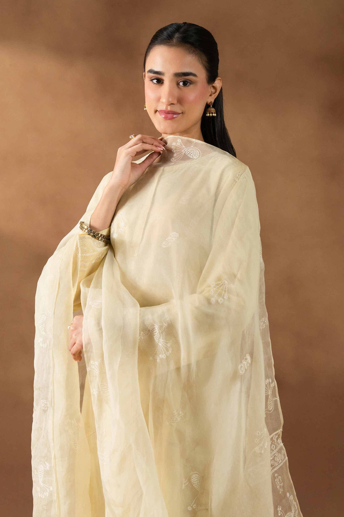 RAWAYAT - KBS26-85 Yellow Yarn Dyed 3 Pieces Embroidered Nishat Australia