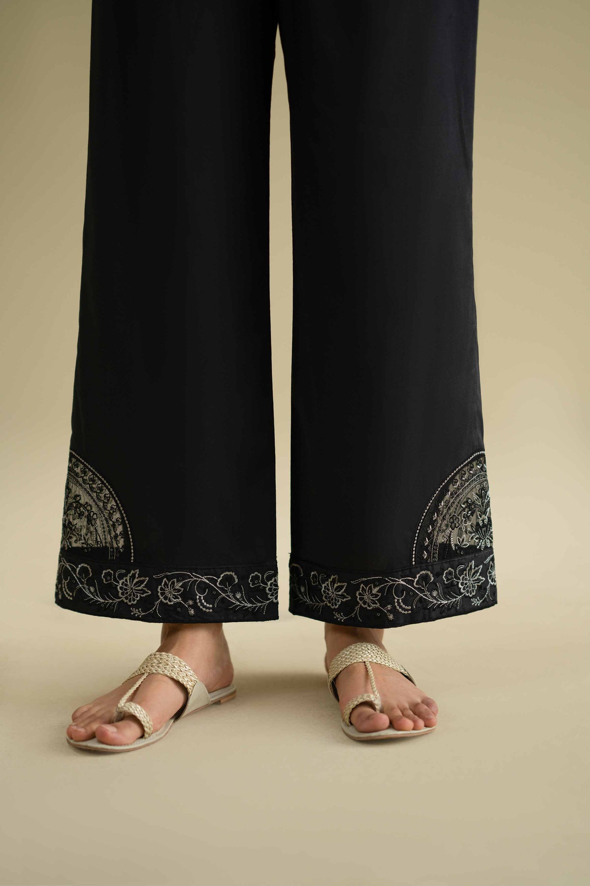Embroidered Pants - KFE26-127Black Cambric 1PC Embroidered Nishat Australia