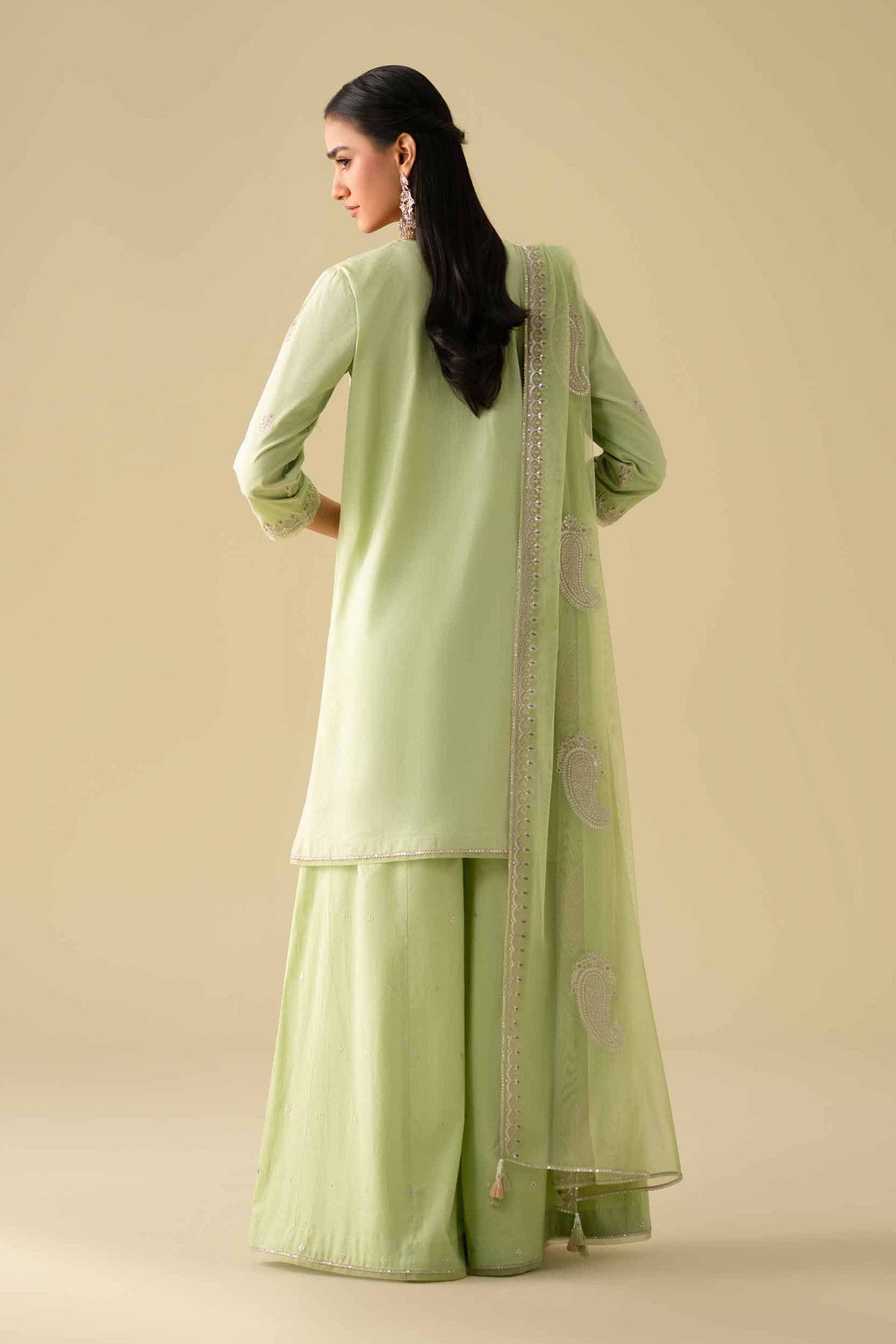 3 Piece - Embroidered Suit - KFE26-132Green Cambric 3PC Embroidered Nishat Australia