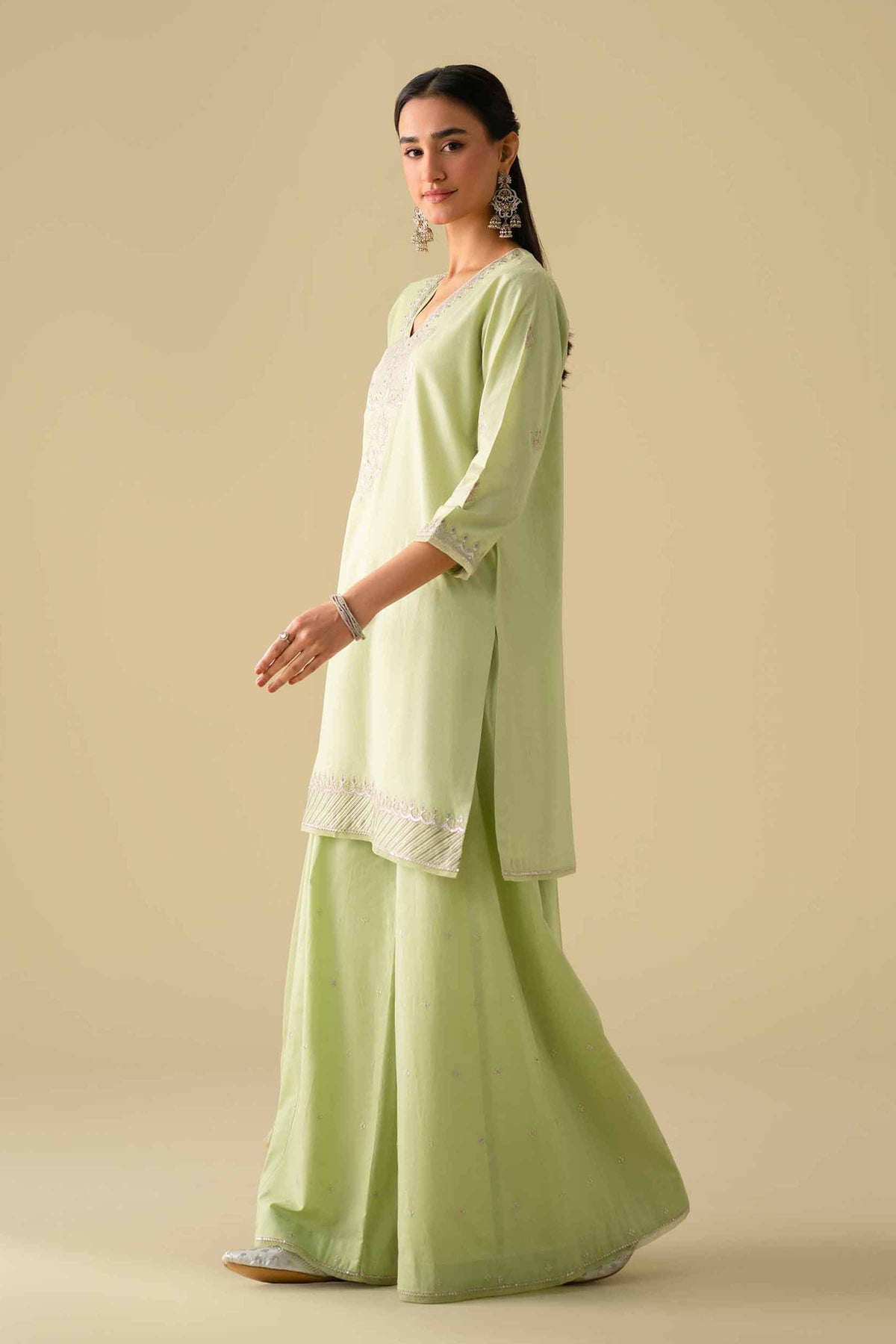 3 Piece - Embroidered Suit - KFE26-132Green Cambric 3PC Embroidered Nishat Australia