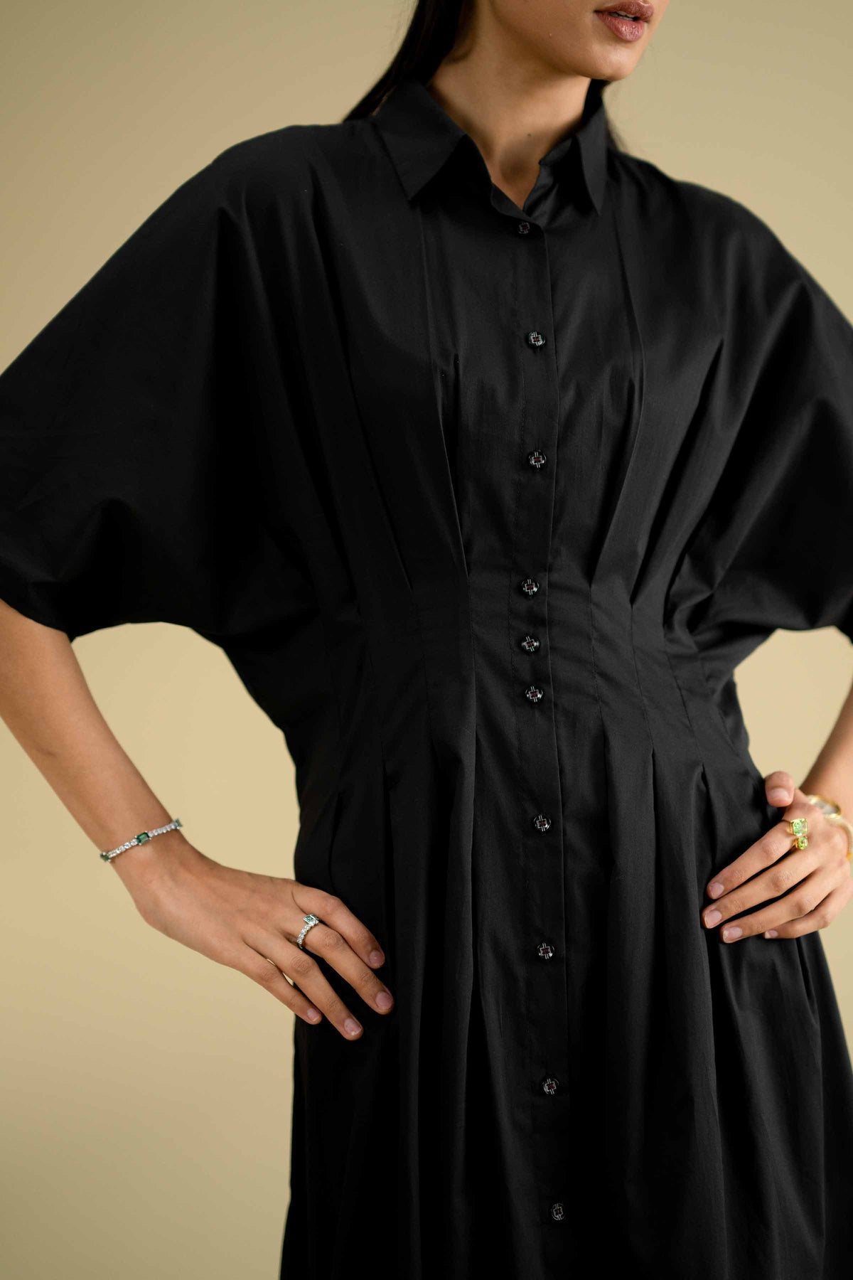 2 Piece - Embroidered Suit - KFE26-169Black Cambric 2PC Embroidered Nishat Australia