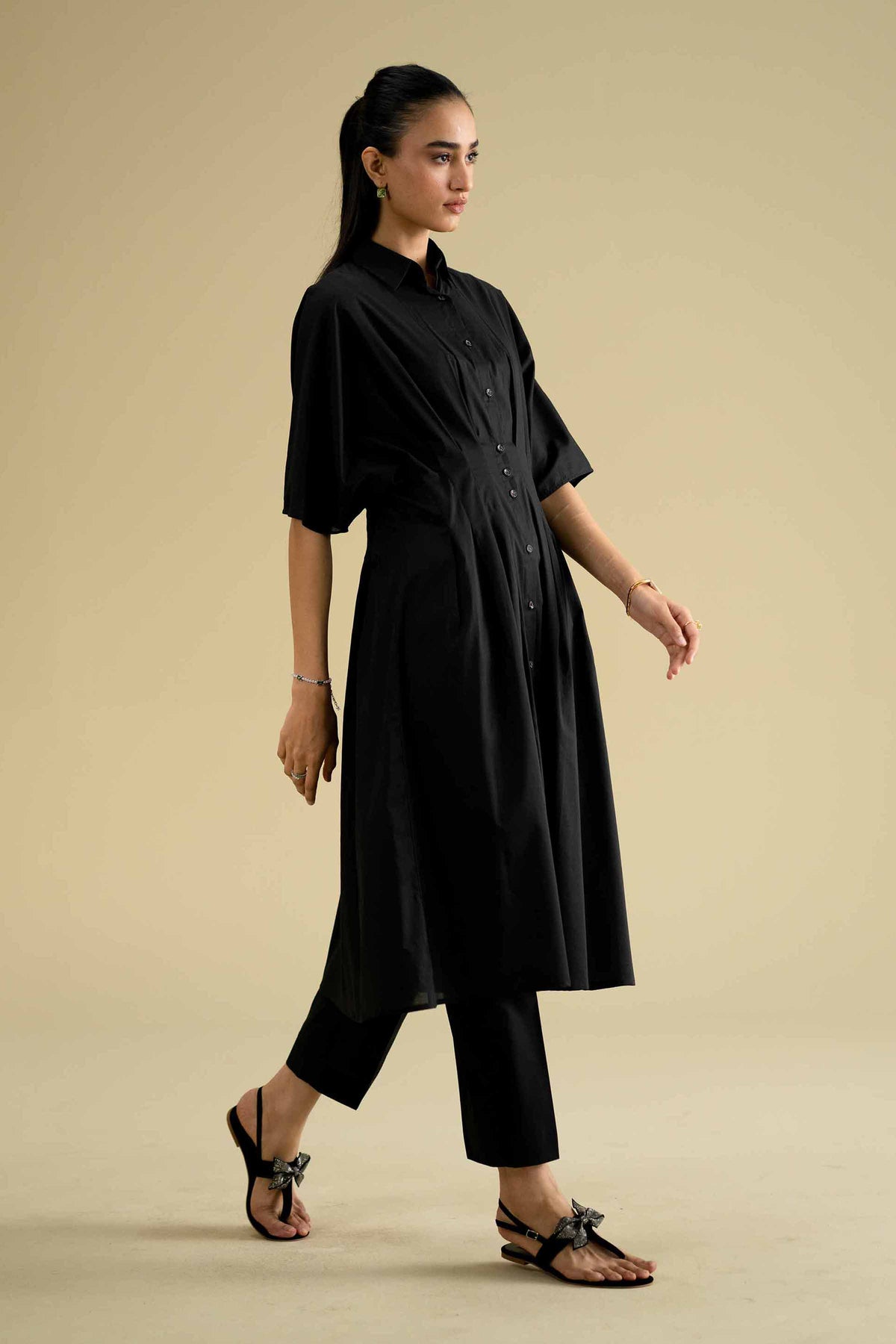2 Piece - Embroidered Suit - KFE26-169Black Cambric 2PC Embroidered Nishat Australia