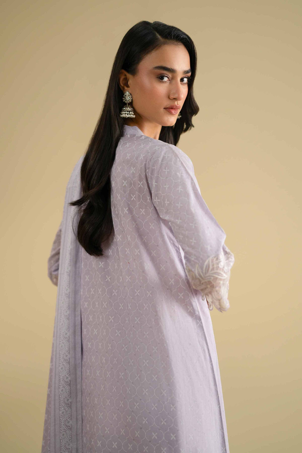 2 Piece - Printed Embroidered Suit - KFE26-28Purple Lawn 2PC Embroidered Nishat Australia