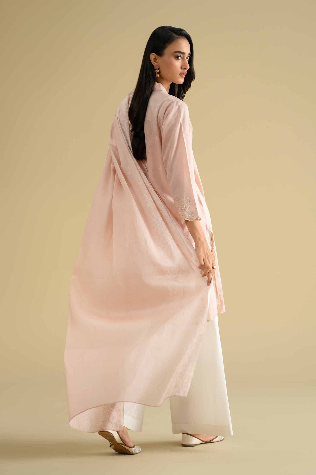 2 Piece - Printed Embroidered Suit - KFE26-29Pink Lawn 2PC Embroidered Nishat Australia