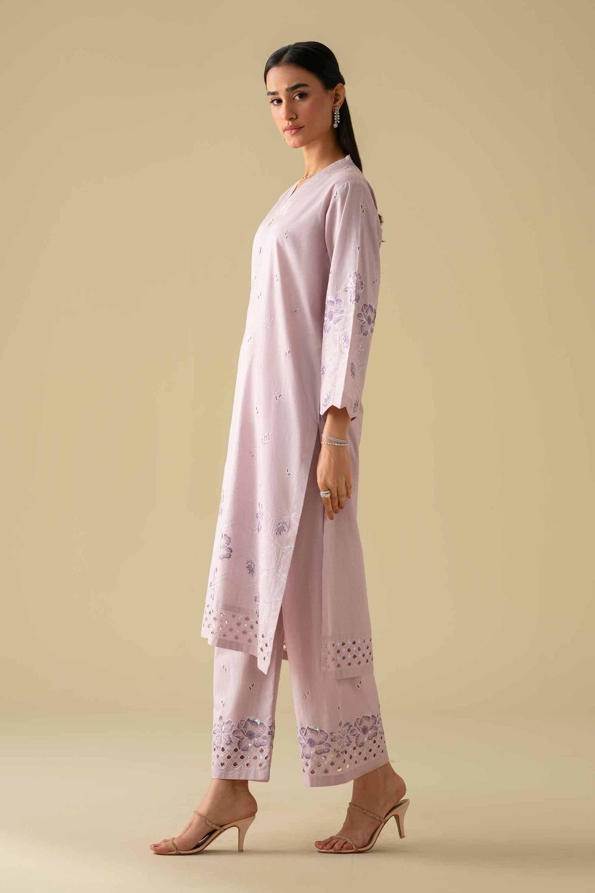 2 Piece - Embroidered Suit - KFE26-34Purple Cambric 2PC Embroidered Nishat Australia
