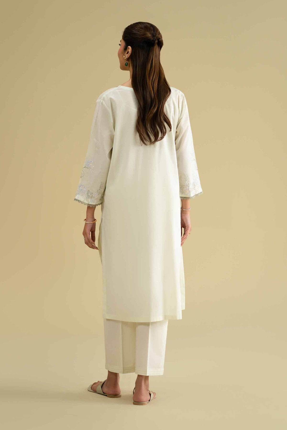 2 Piece - Embroidered Suit - KFE26-59Green Cambric 2PC Embroidered Nishat Australia