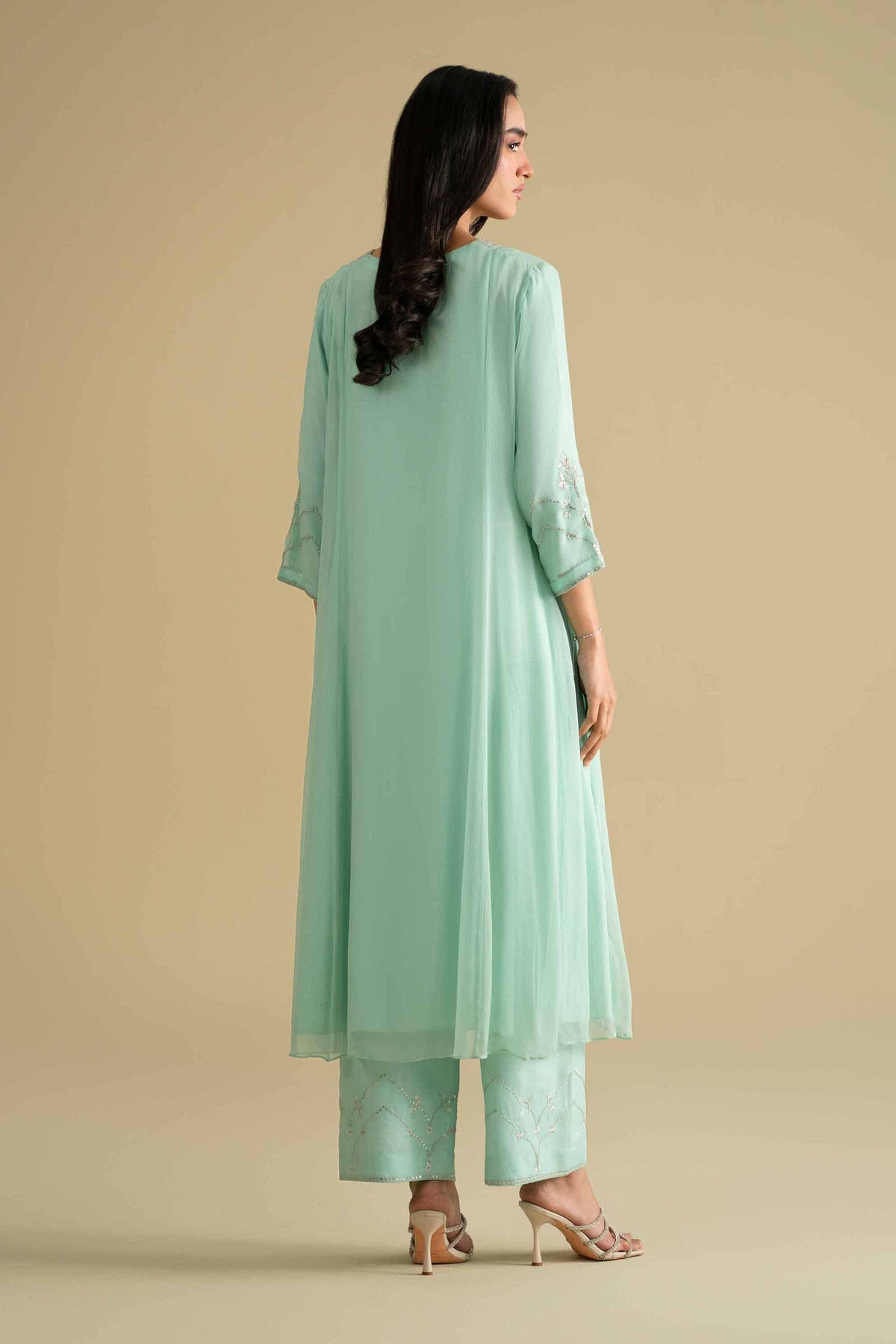 2 Piece - Embroidered Suit - KFE26-61Blue Chiffon 2PC Embroidered Nishat Australia