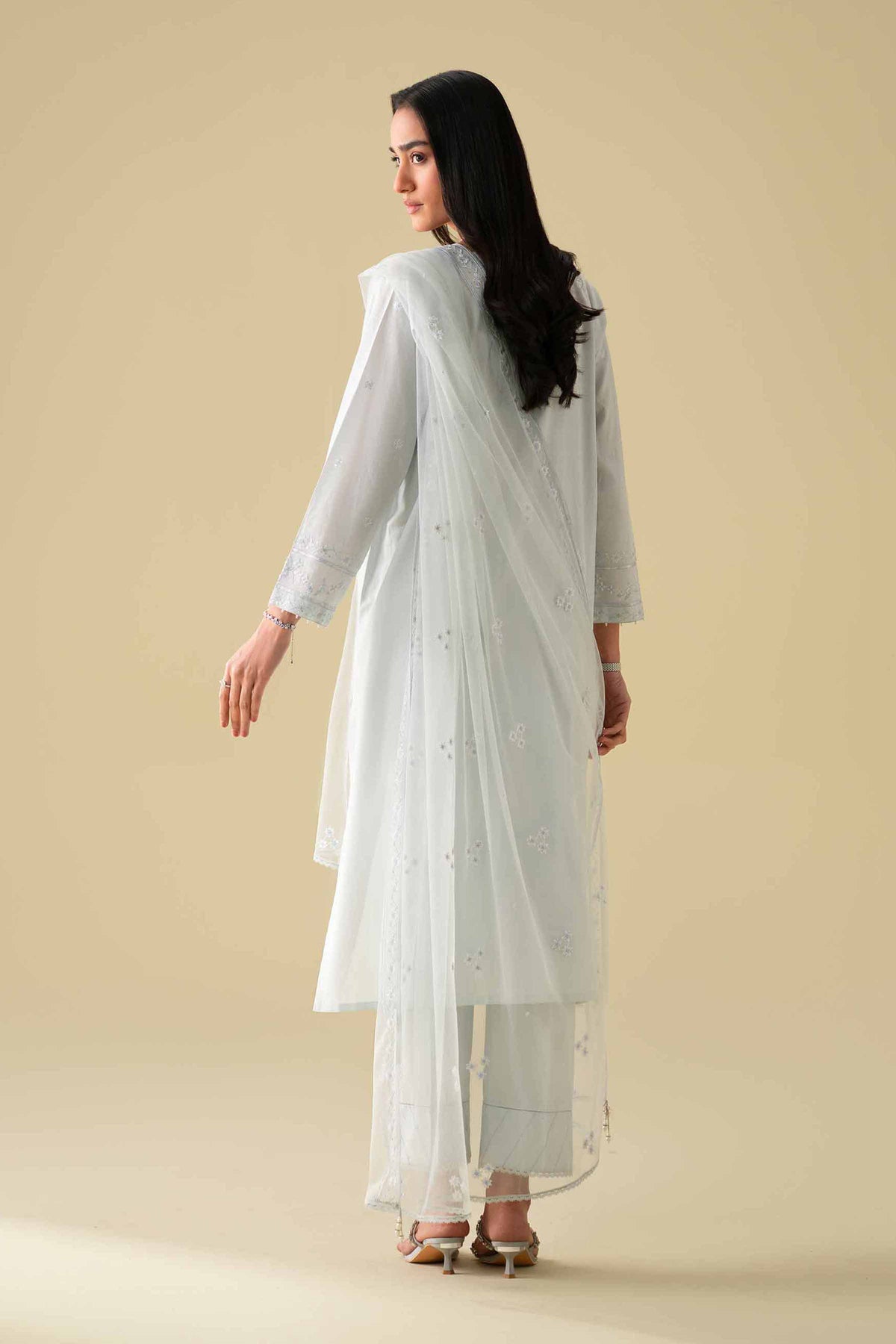 3 Piece - Embroidered Suit - KFE26-79Blue Cambric 3PC Embroidered Nishat Australia