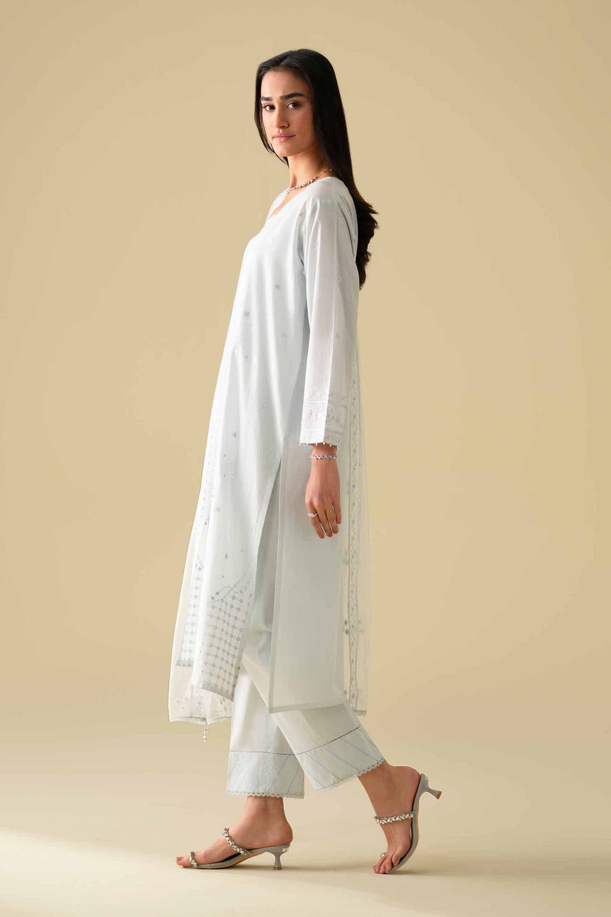 3 Piece - Embroidered Suit - KFE26-79Blue Cambric 3PC Embroidered Nishat Australia