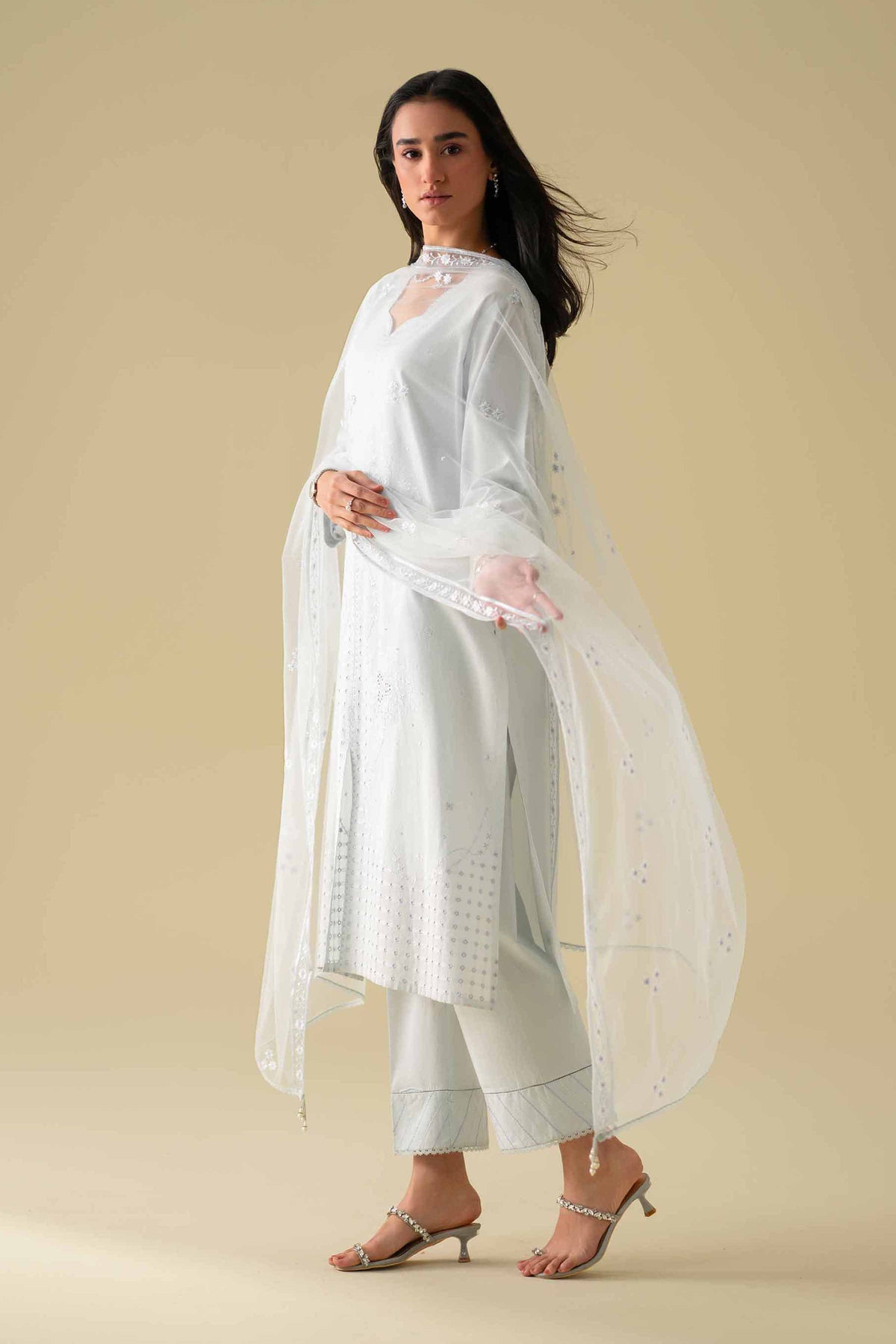 3 Piece - Embroidered Suit - KFE26-79Blue Cambric 3PC Embroidered Nishat Australia