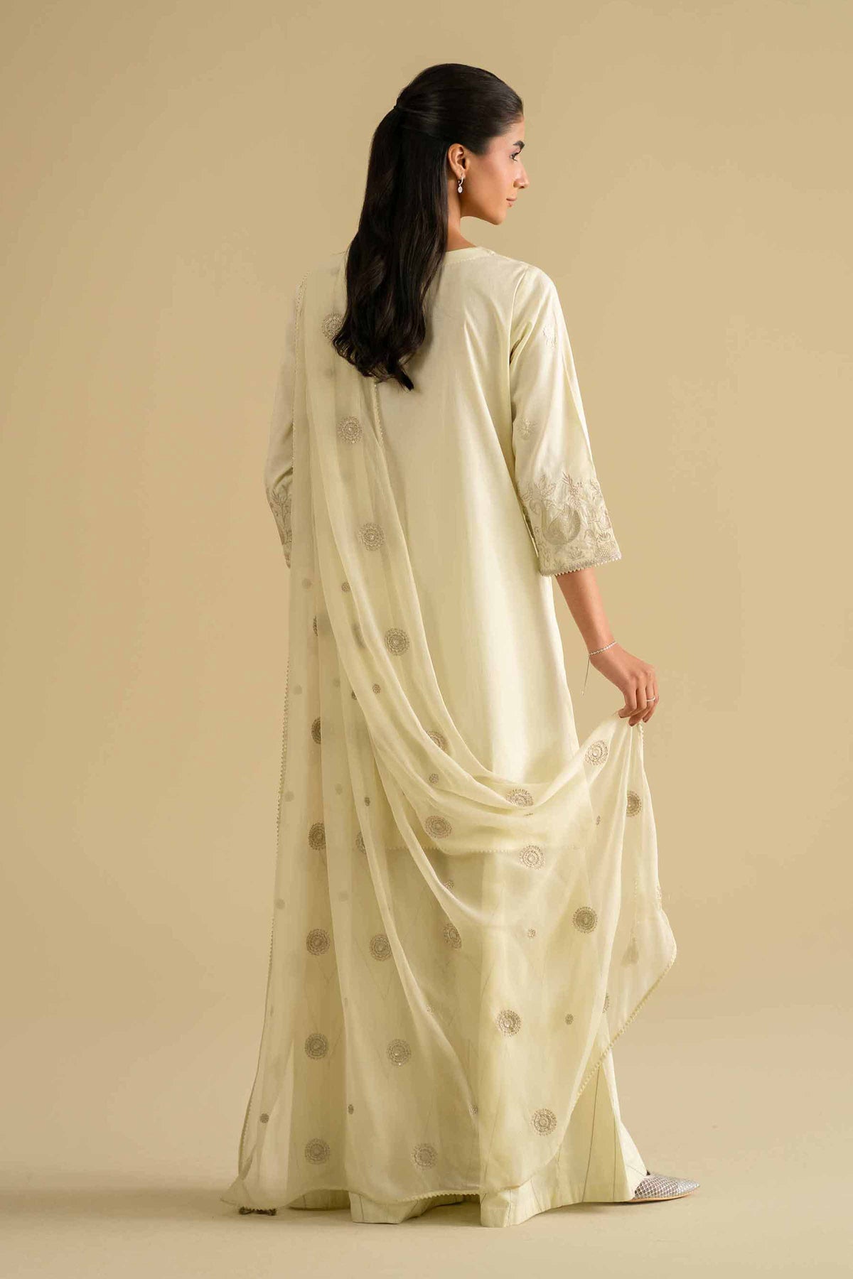 3 Piece - Embroidered Suit - KFE26-88Green Cambric 3PC Embroidered Nishat Australia