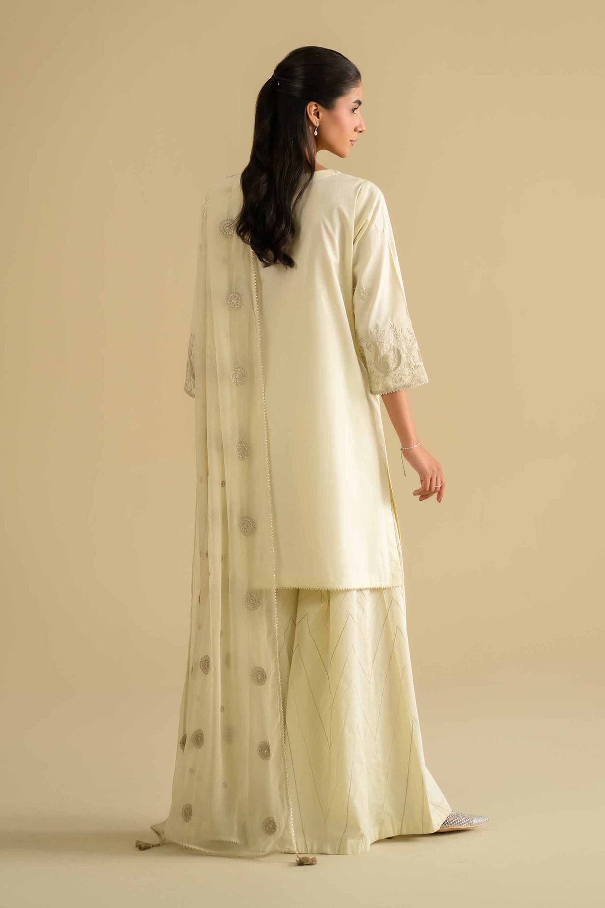 3 Piece - Embroidered Suit - KFE26-88Green Cambric 3PC Embroidered Nishat Australia