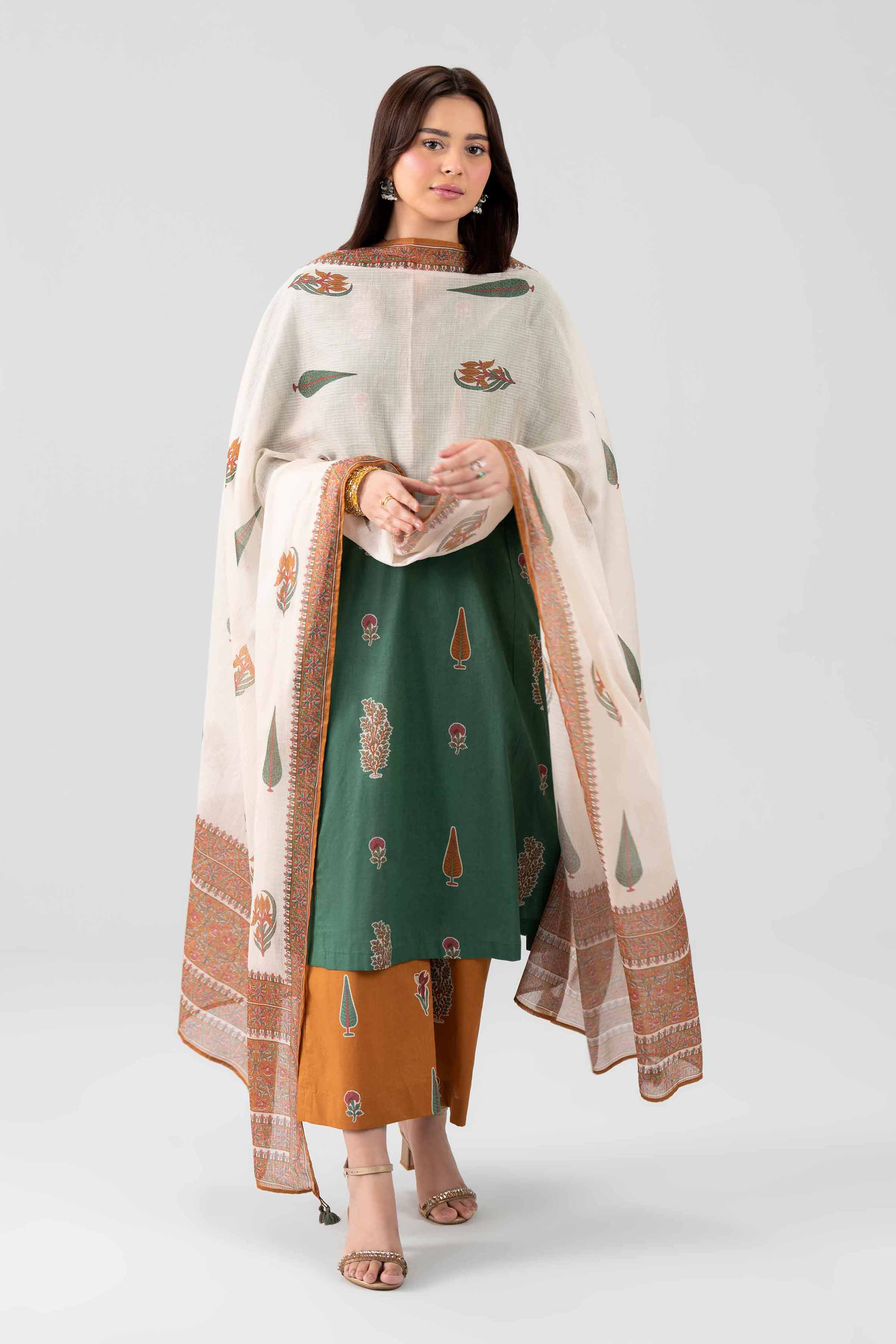 3 Piece - Embroidered Suit - KFS26-102 Green Lawn 3PC Embroidered Nishat Australia