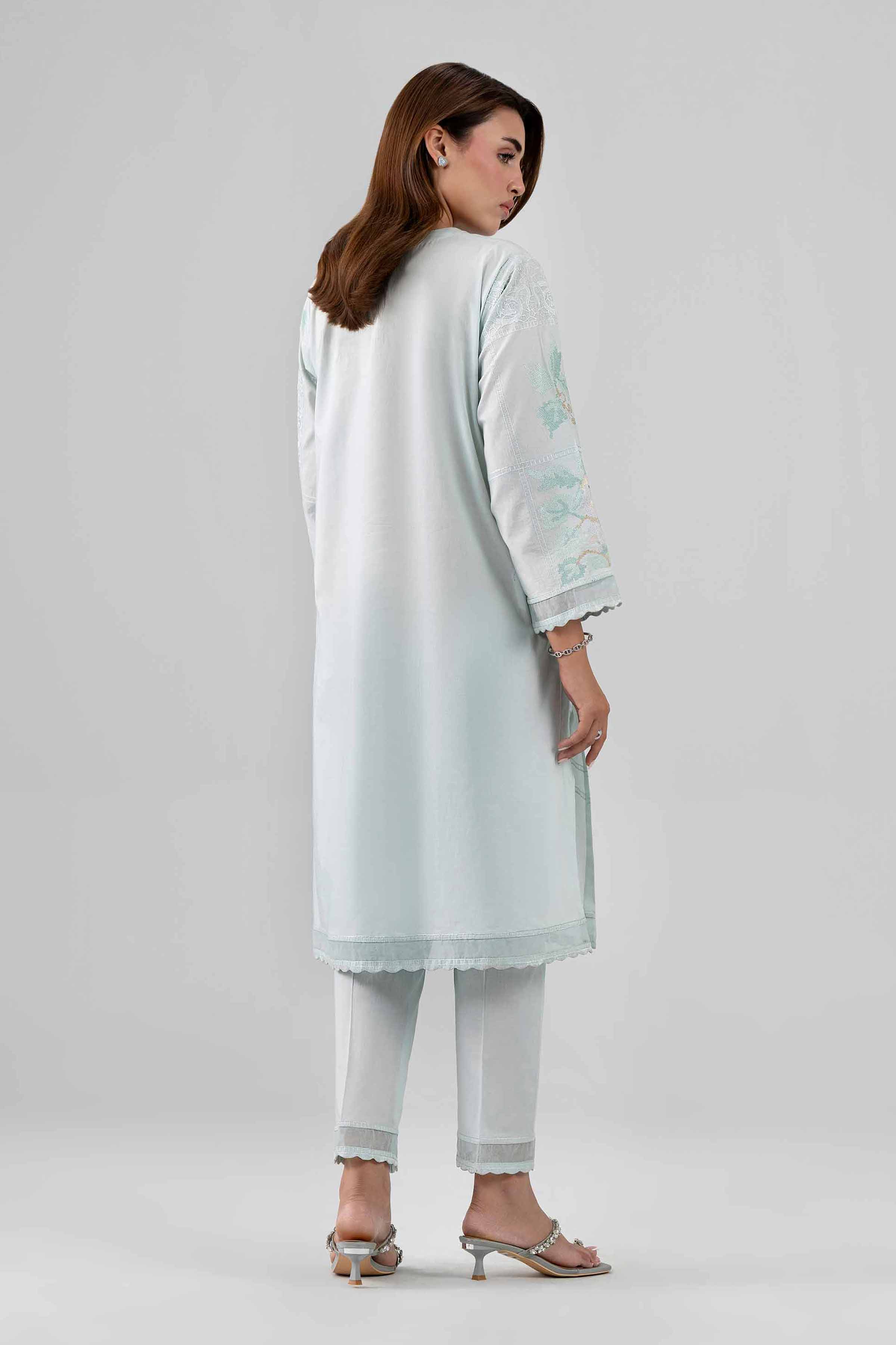 2 Piece - Embroidered Suit - KFS26-21 Blue Cambric 2PC Embroidered Nishat Australia