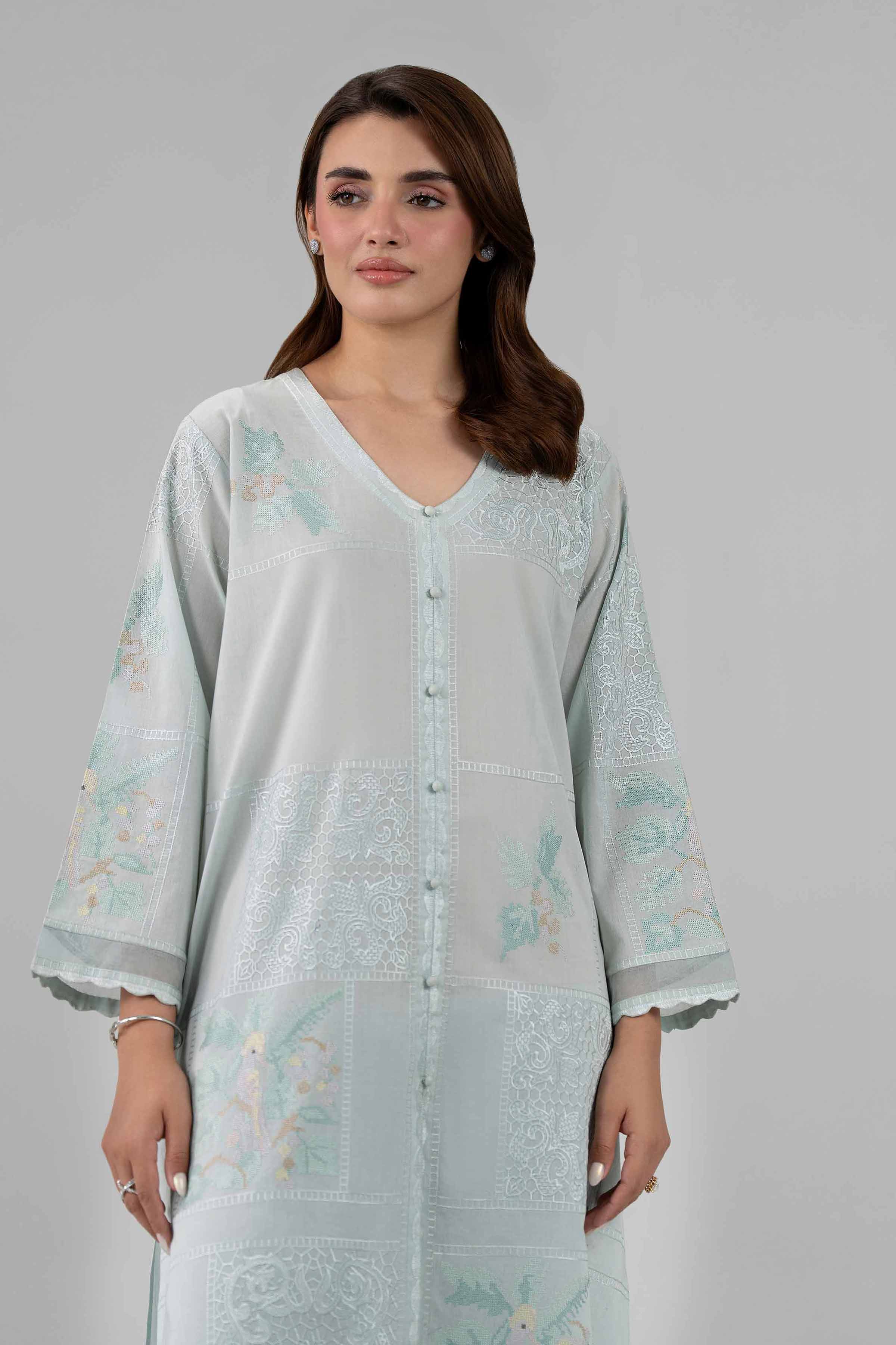 2 Piece - Embroidered Suit - KFS26-21 Blue Cambric 2PC Embroidered Nishat Australia
