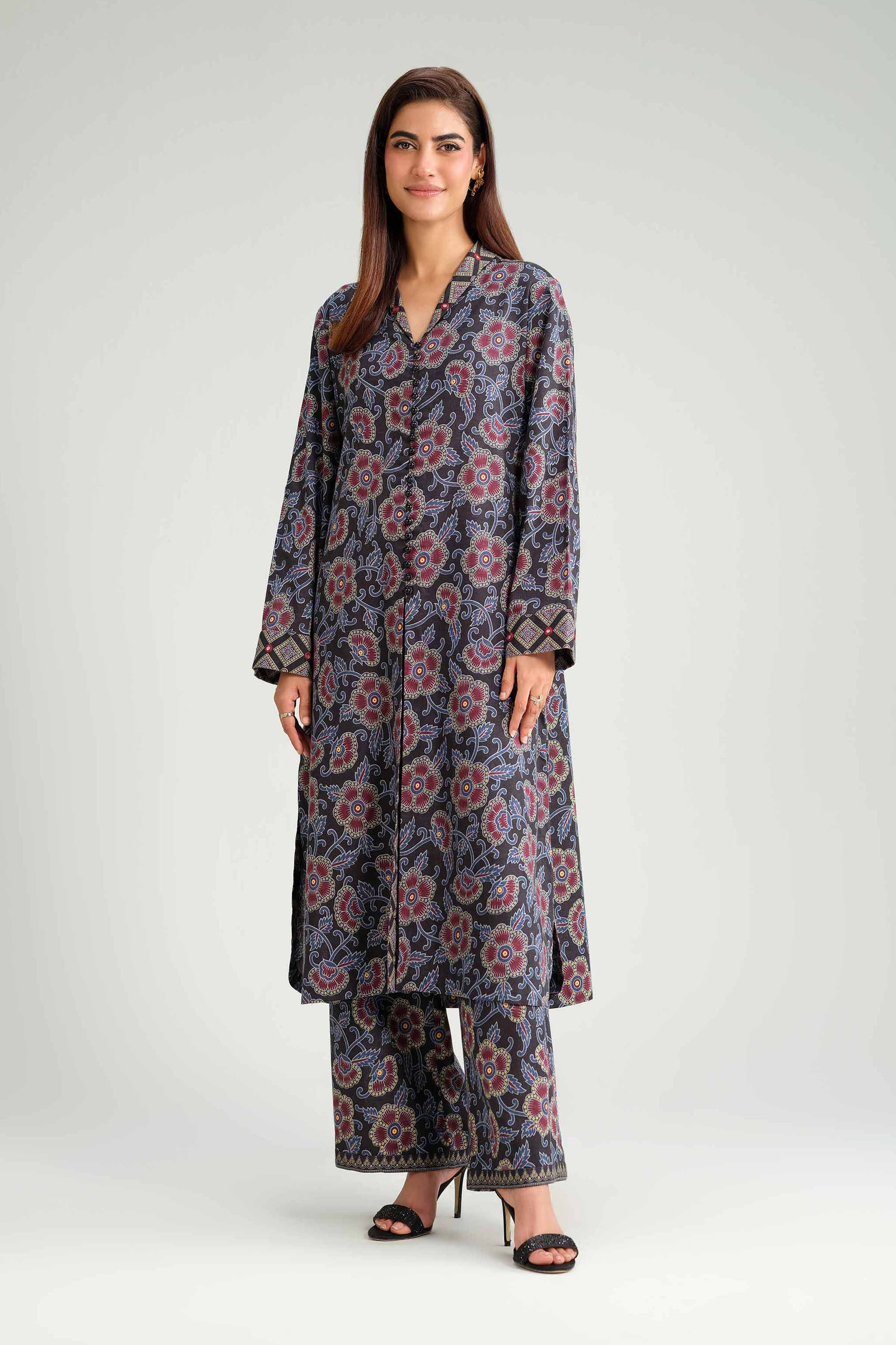 2 Piece - Printed Suit - KFW25-165 READY TO WEAR - LUXURY Multi Karandi 2PC Printed