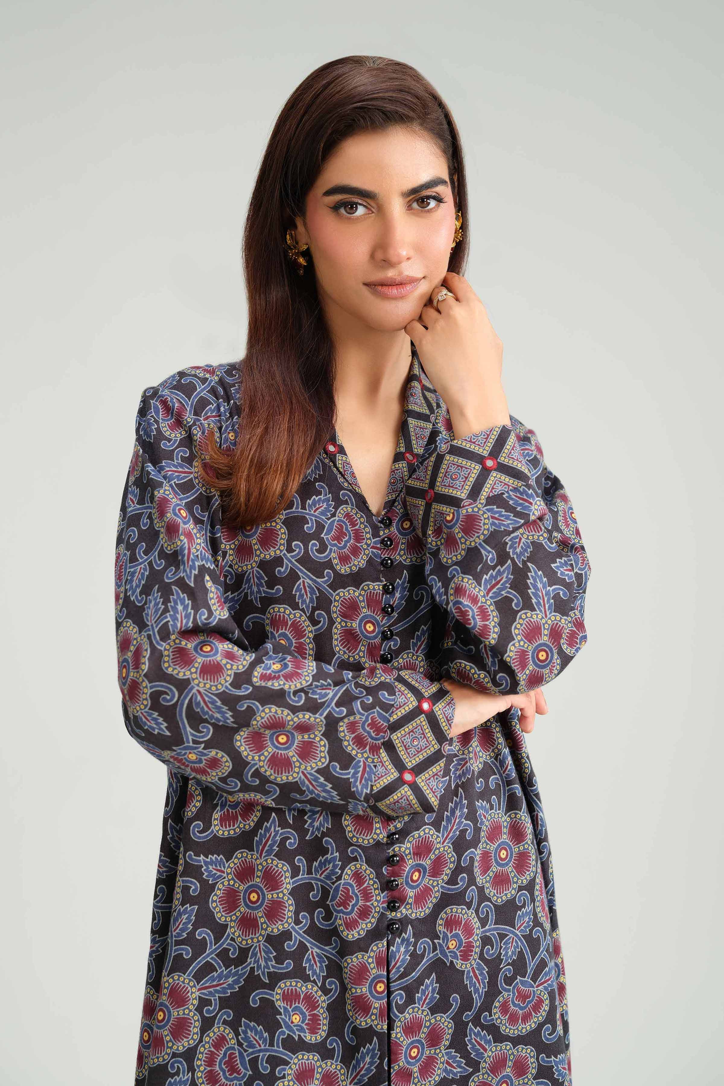 2 Piece - Printed Suit - KFW25-165 READY TO WEAR - LUXURY Multi Karandi 2PC Printed