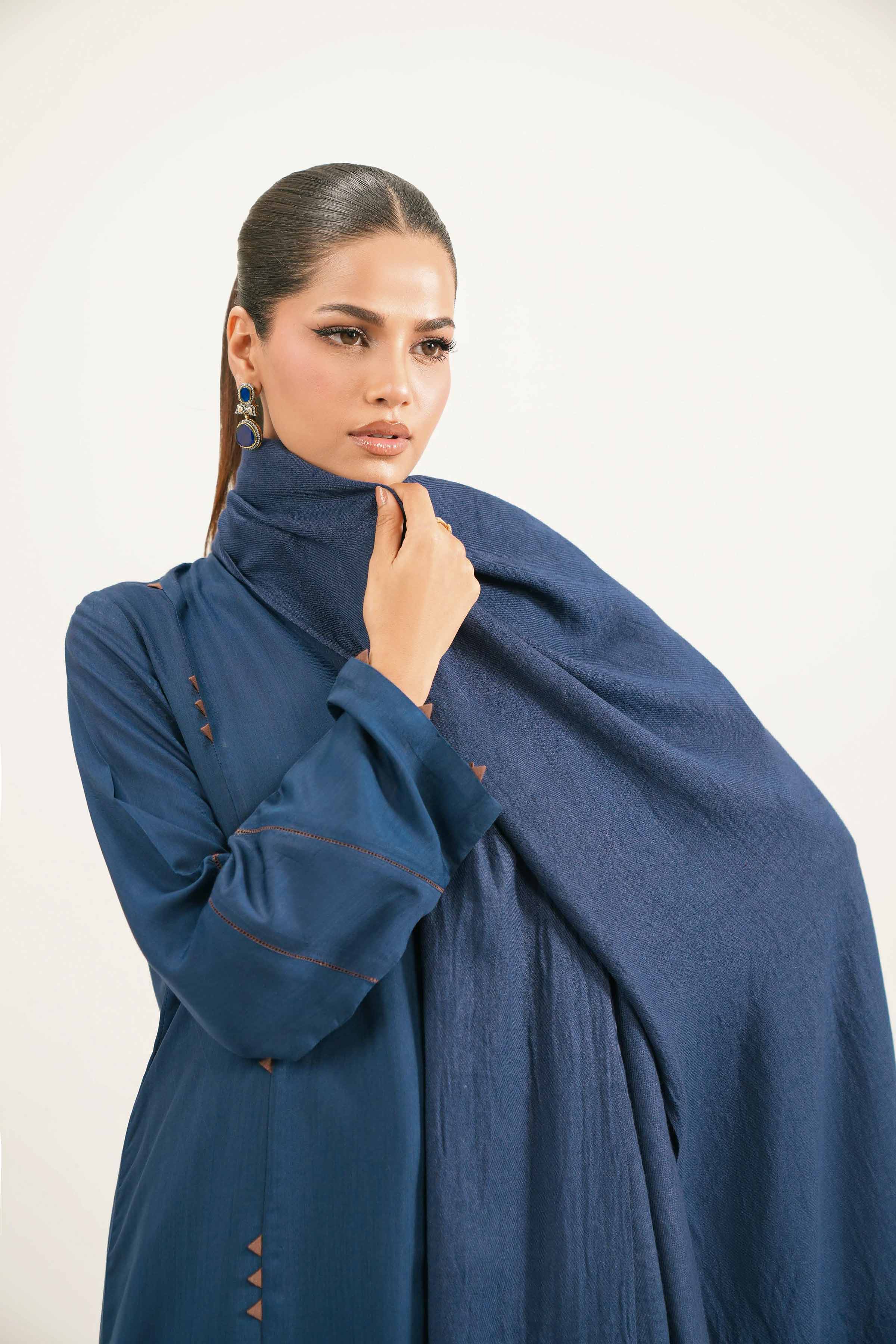 3 Piece - Basic Suit - KFW25-190 READY TO WEAR - LUXURY Blue Silk 3PC Solids
