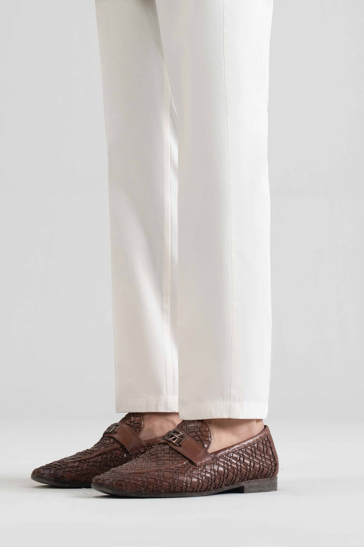 Solid Trouser - NQ26-027 White Cotton 1PC Solids Nishat Australia