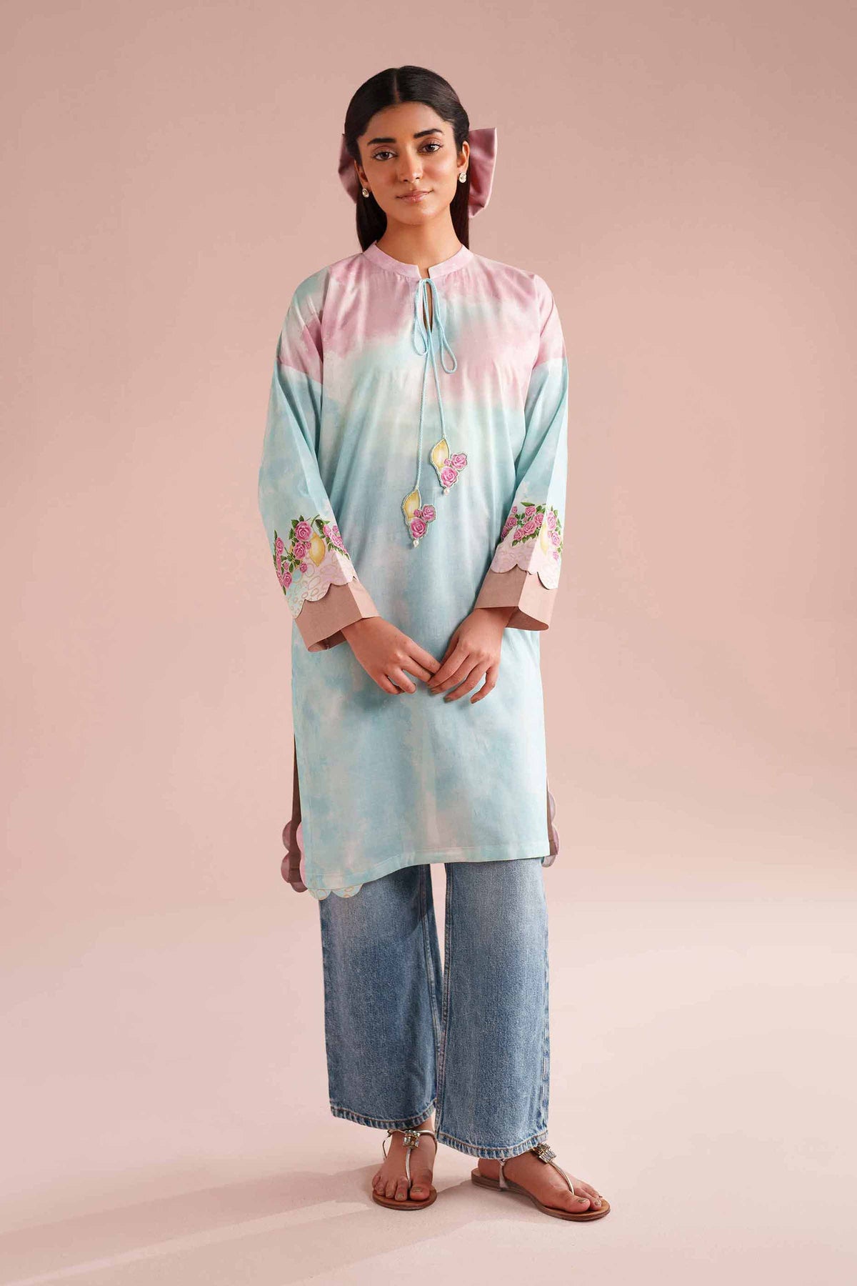 Printed Shirt - PE26-108 Blue Lawn 1PC Printed Nishat Australia